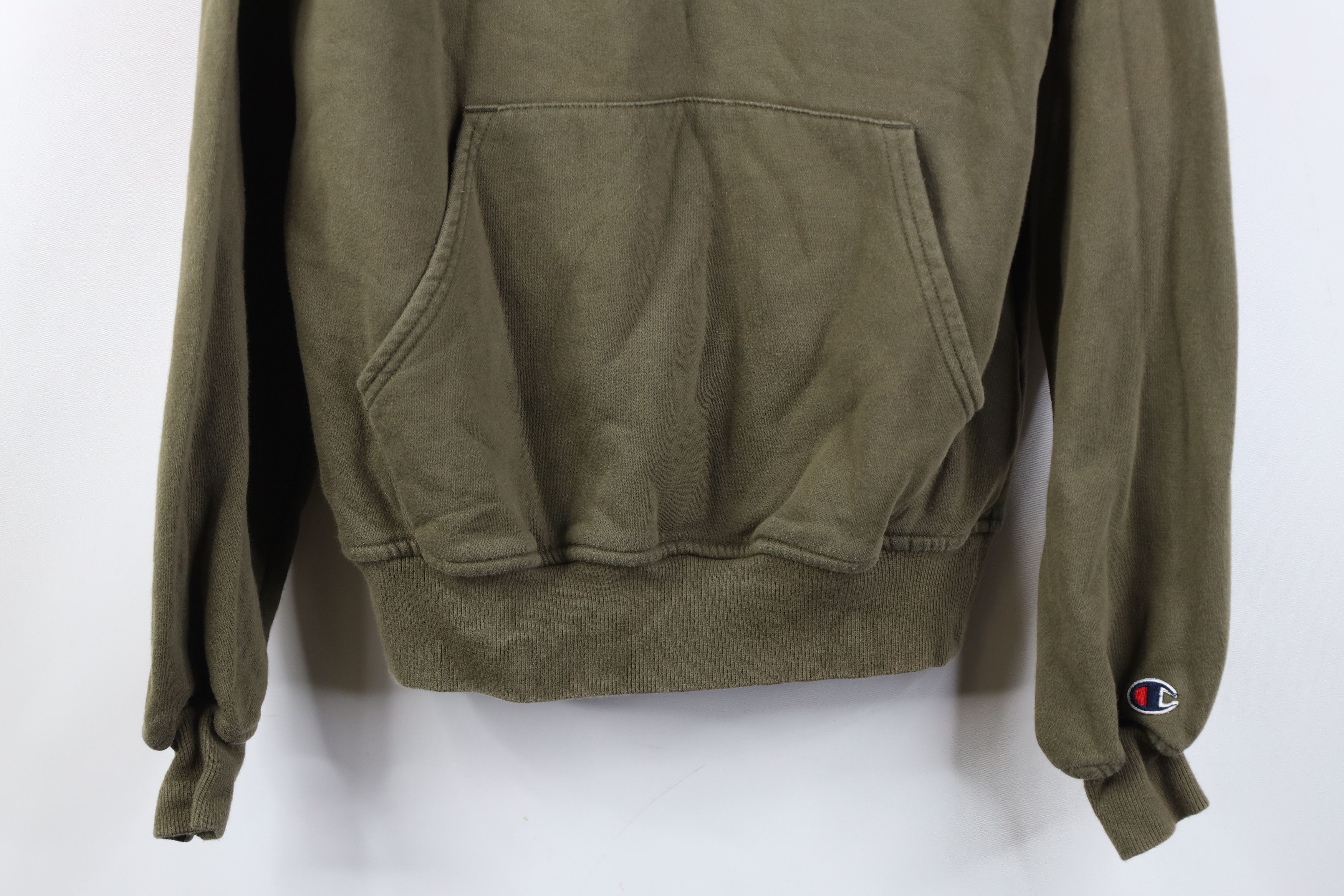 Champion Vintage Y2K Champion Blank Hoodie Sweatshirt Olive Green Size US S / EU 44-46 / 1 - 3 Thumbnail