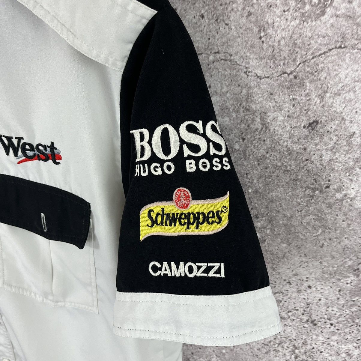 Mercedes-Benz Mercedes Benz Mobil 1 West Short Shirt Collared Size L Size US L / EU 52-54 / 3 - 4 Thumbnail