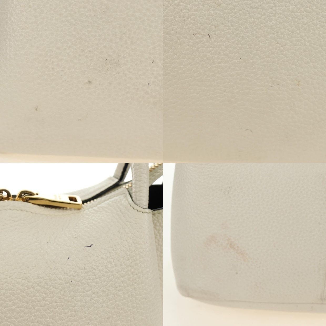 Prada Prada Vitello Leather Handbag Cream Size ONE SIZE - 9 Thumbnail