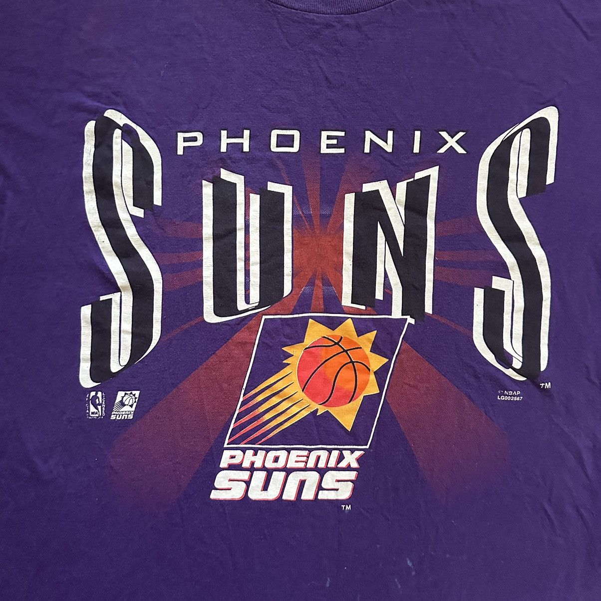 NBA × Vintage Vintage Phoenix Suns Rare tee 7logo Size US XL / EU 56 / 4 - 2 Thumbnail
