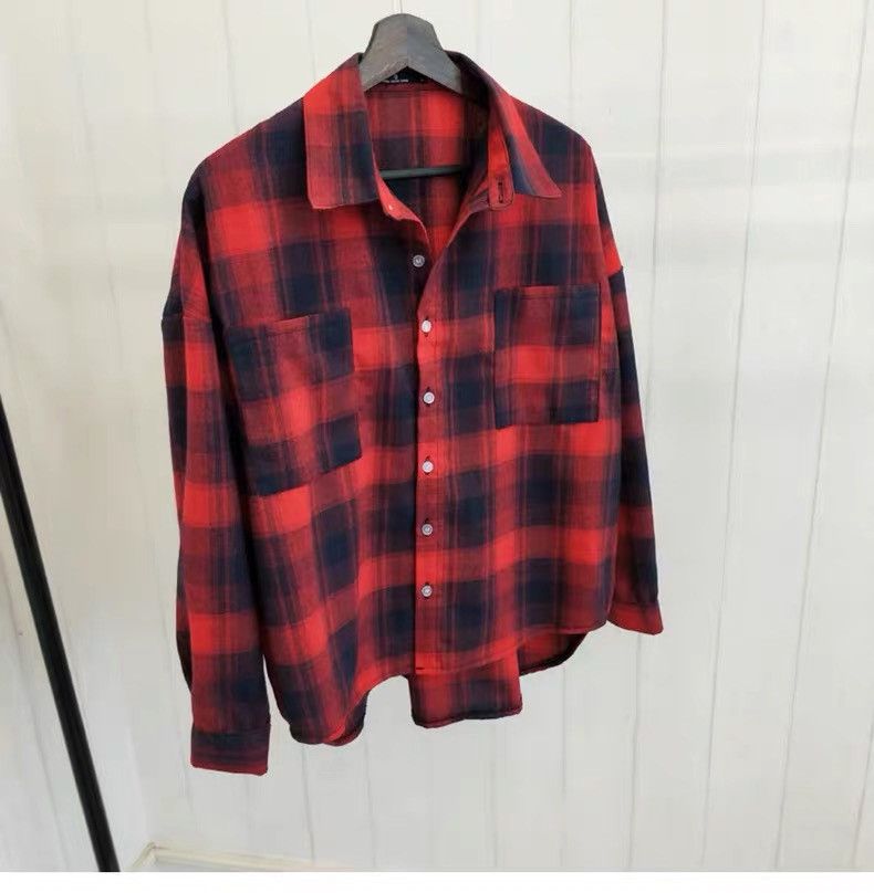 Designer Mid-Length Outwear Shirt Lazy Shirt Retro Style for Unisex Size US XL / EU 56 / 4 - 8 Thumbnail