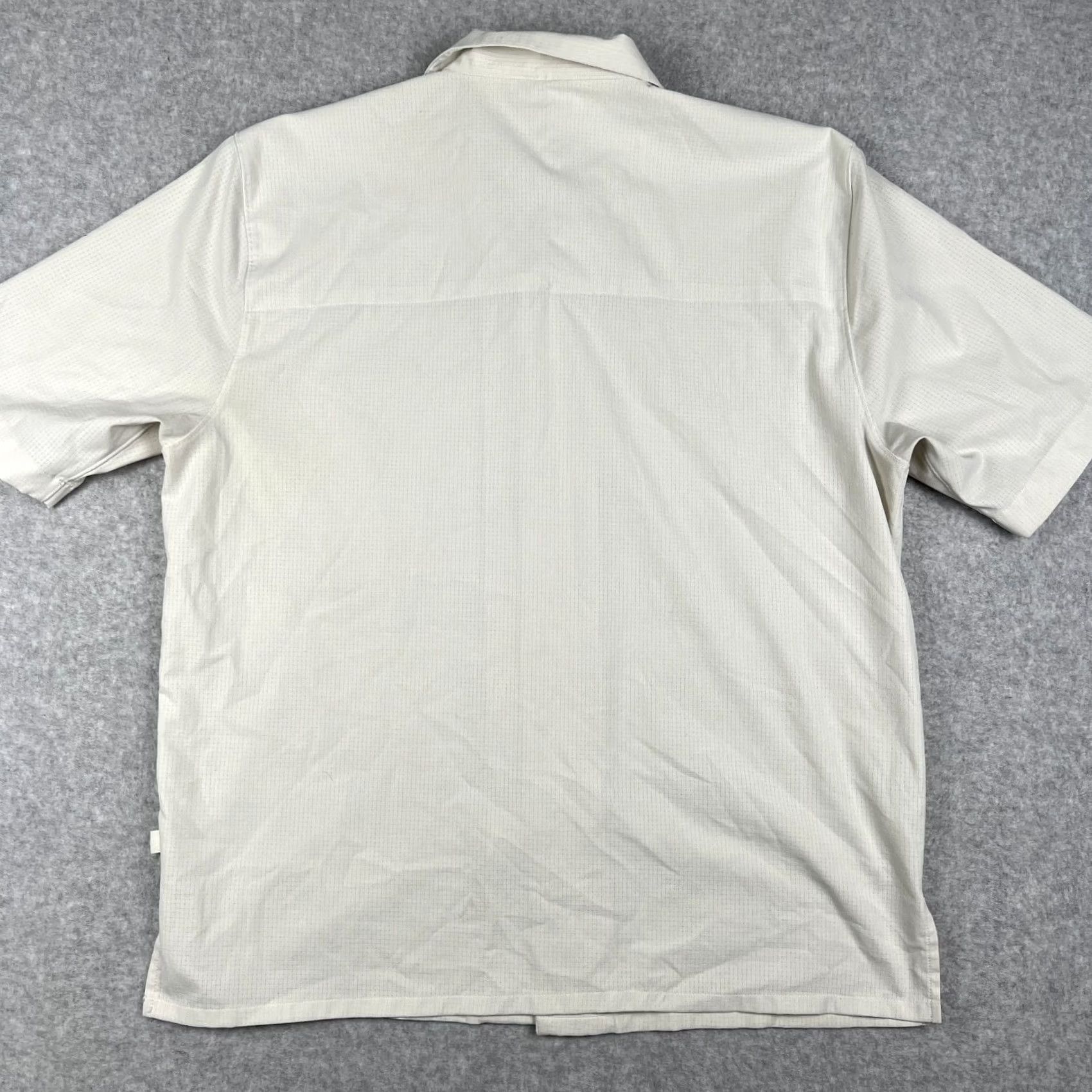 Lululemon Lululemon Airing Easy Shirt Men XL Beige Short Sleeve Button Pocket Stretch Size US XL / EU 56 / 4 - 2 Thumbnail