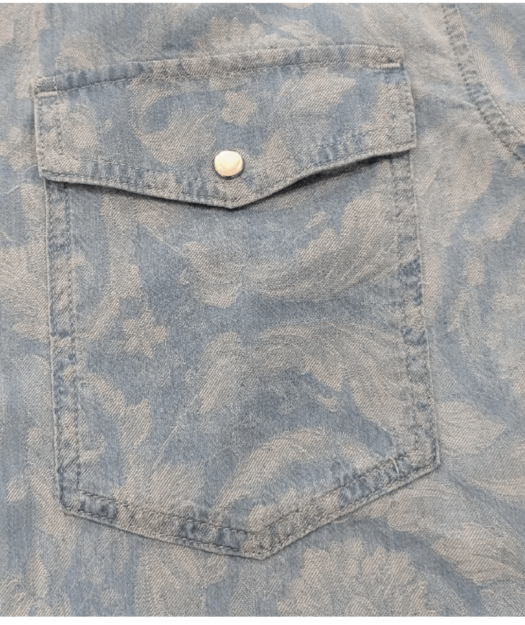 Versace VERSACE Baroque Cotton LS Button Up Shirt Light Blue 50 Size US M / EU 48-50 / 2 - 3 Thumbnail