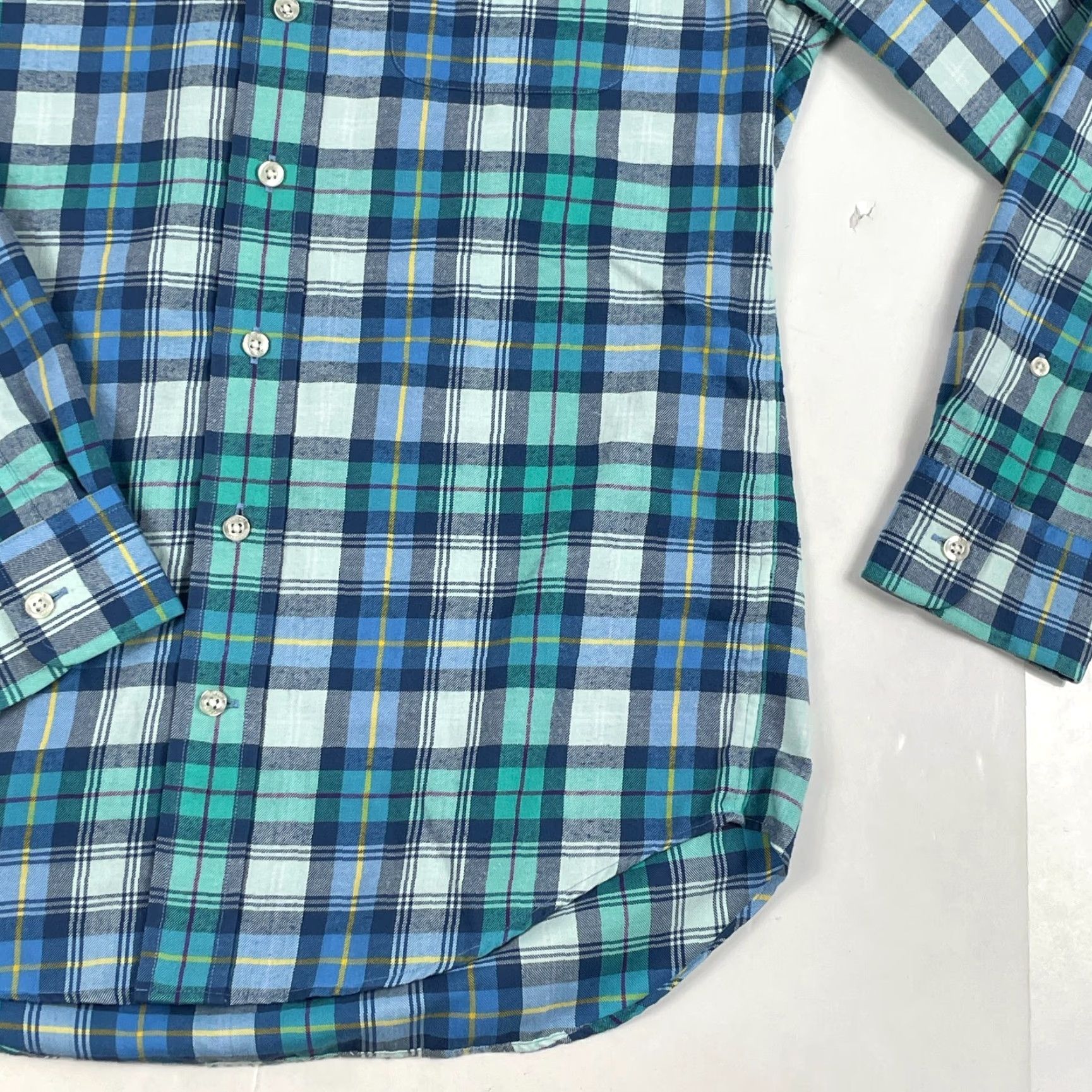 Vineyard Vines Vineyard Vines Shirt Mens Small Blue Tucker Flannel Performance Button-Down Shirt Size US S / EU 44-46 / 1 - 4 Thumbnail
