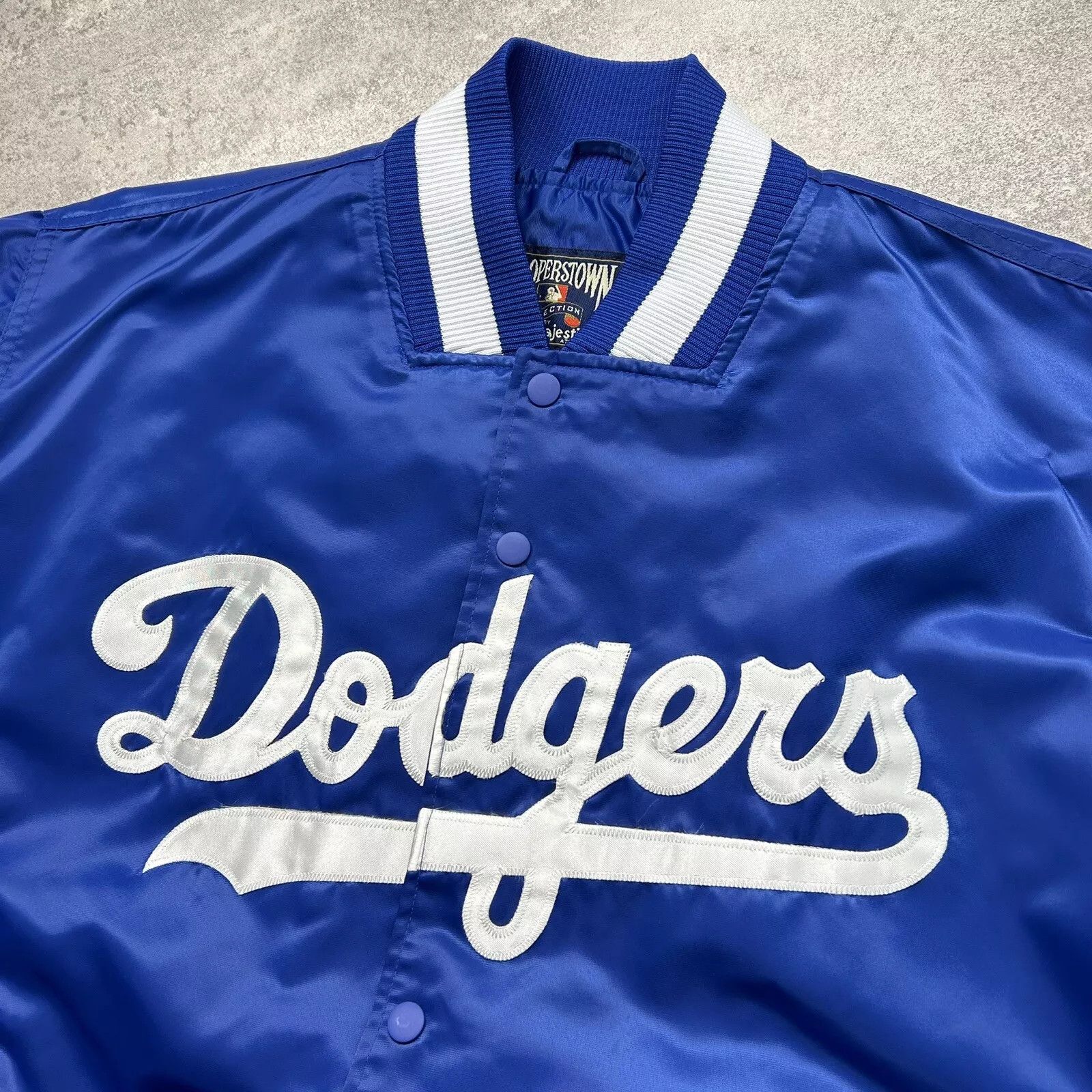 MLB × Majestic × Vintage BROOKLYN DODGERS NEW YORK SATIN JACKET MAJESTIC COOPERSTOWN Size US XXL / EU 58 / 5 - 4 Thumbnail