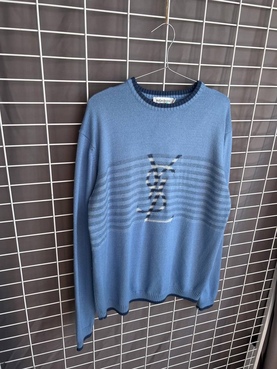 Yves Saint Laurent Yves Saint Laurent Vintage Wool Sweater YSL Logo Mens Size L Size US L / EU 52-54 / 3 - 5 Thumbnail