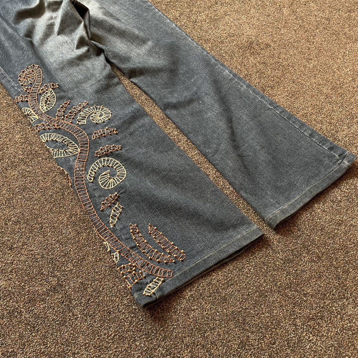 Vintage vintage pants bootcut jeans Y2K flared fade japan Size 30" / US 8 / IT 44 - 2 Thumbnail