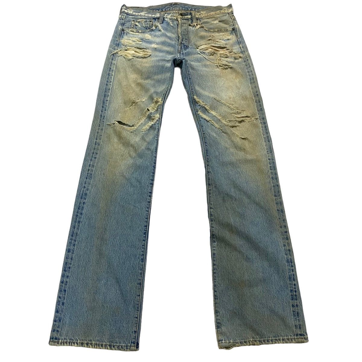 wjk WjK Thrashed Dirt Washed Selvedge Jeans Size US 31 - 1 Thumbnail