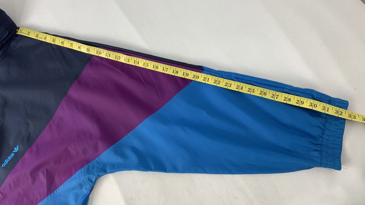 Adidas Adidas Windbreaker Hooded Zipper Jacket Colour Block Design Size US XL / EU 56 / 4 - 13 Thumbnail