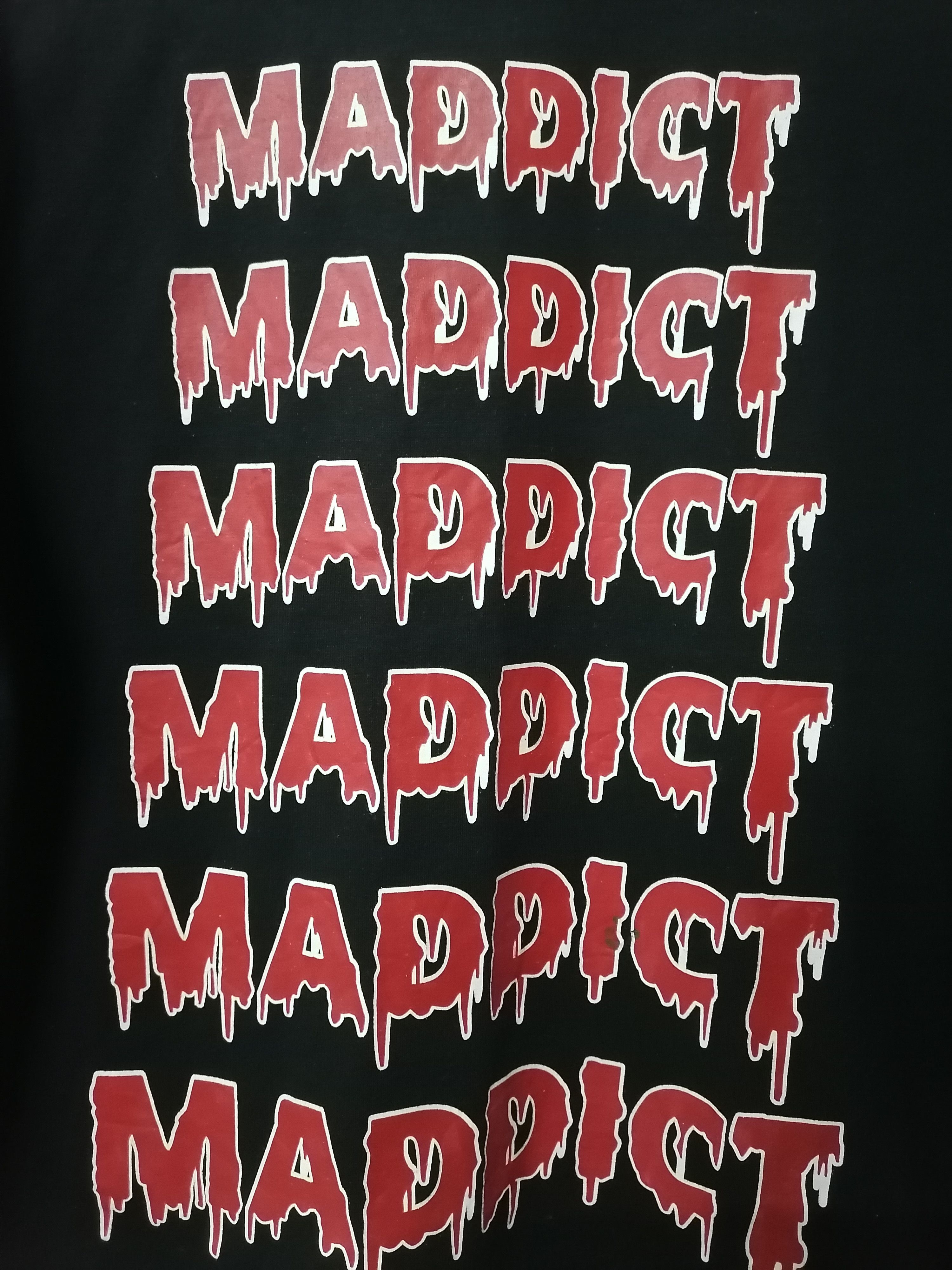 Japanese Brand × Vintage Maddict Dripping Logo Black Tee Size US M / EU 48-50 / 2 - 2 Thumbnail