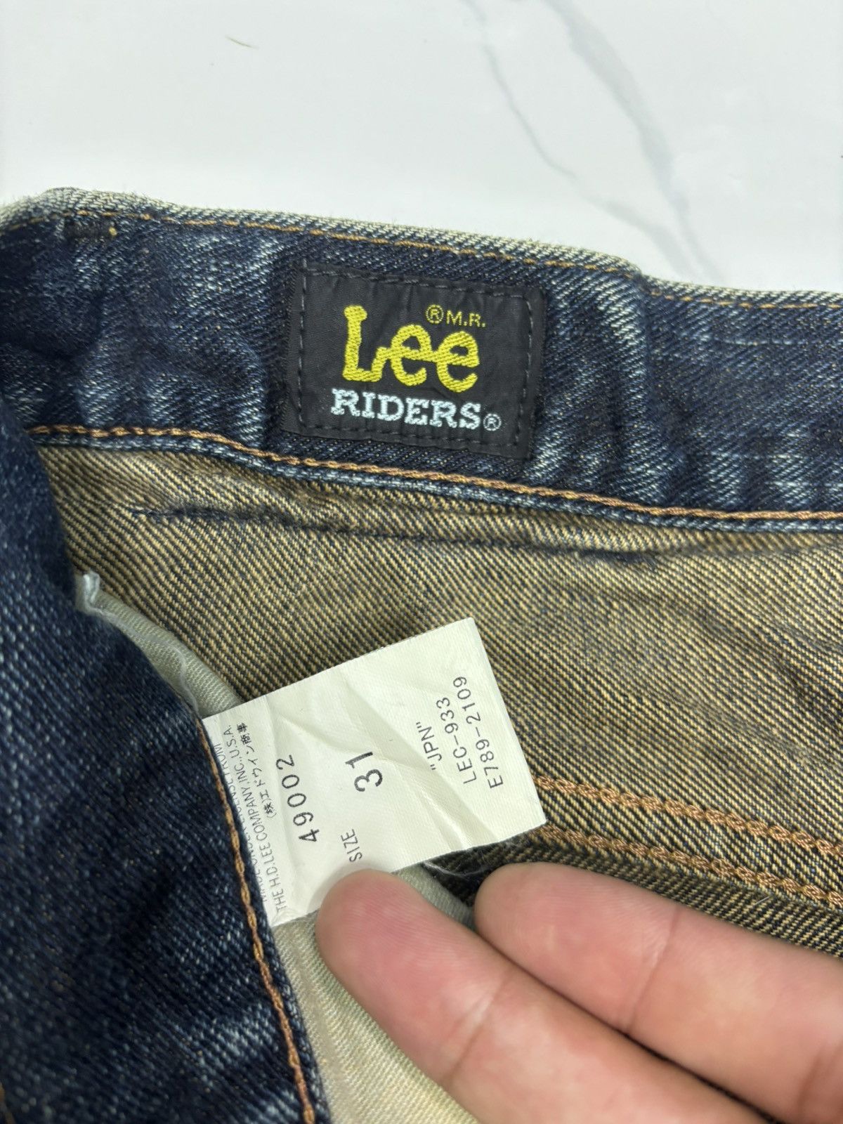 Lee × Number (N)ine LEE RIDERS MUD WASH DISTRESSED DENIM JEANS Size US 32 / EU 48 - 11 Thumbnail