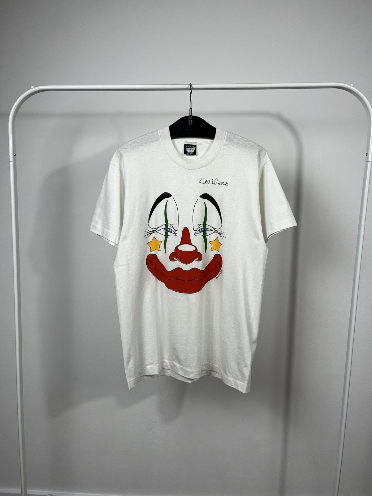 Other Vintage Key West Clown T-Shirt Screen Stars Single Stitch Size US L / EU 52-54 / 3 - 1 Thumbnail