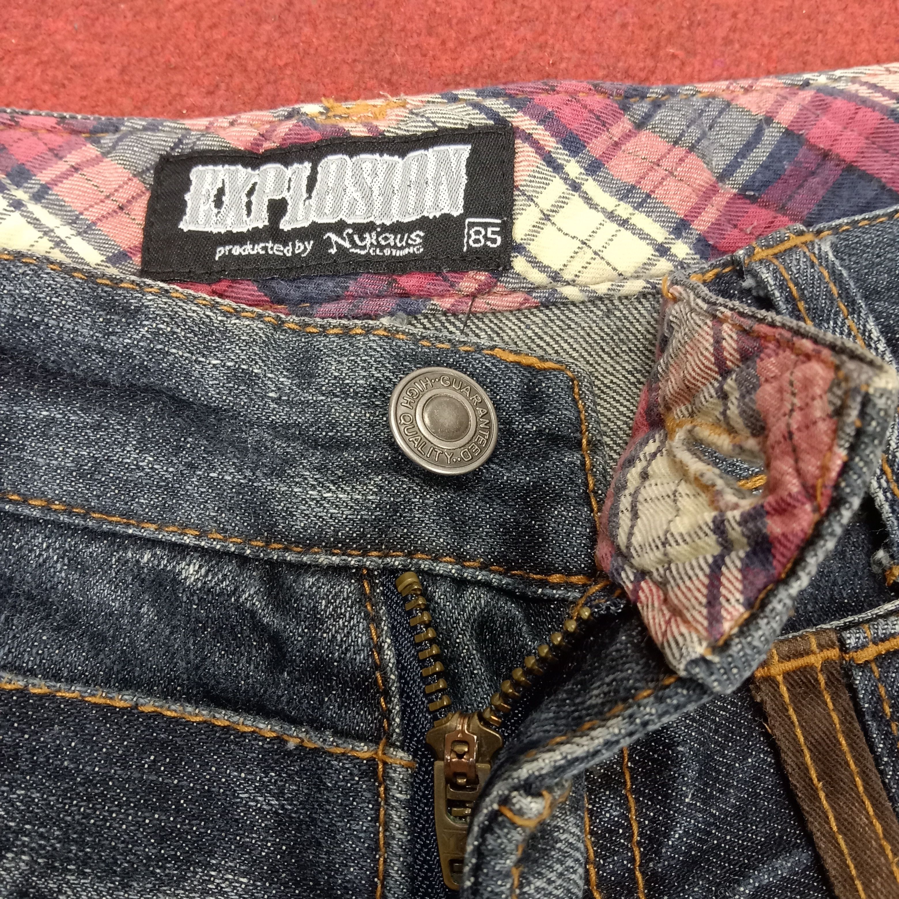 Japanese Brand Explosion Fashion Style Rare Design Jeans Size US 33 - 12 Thumbnail