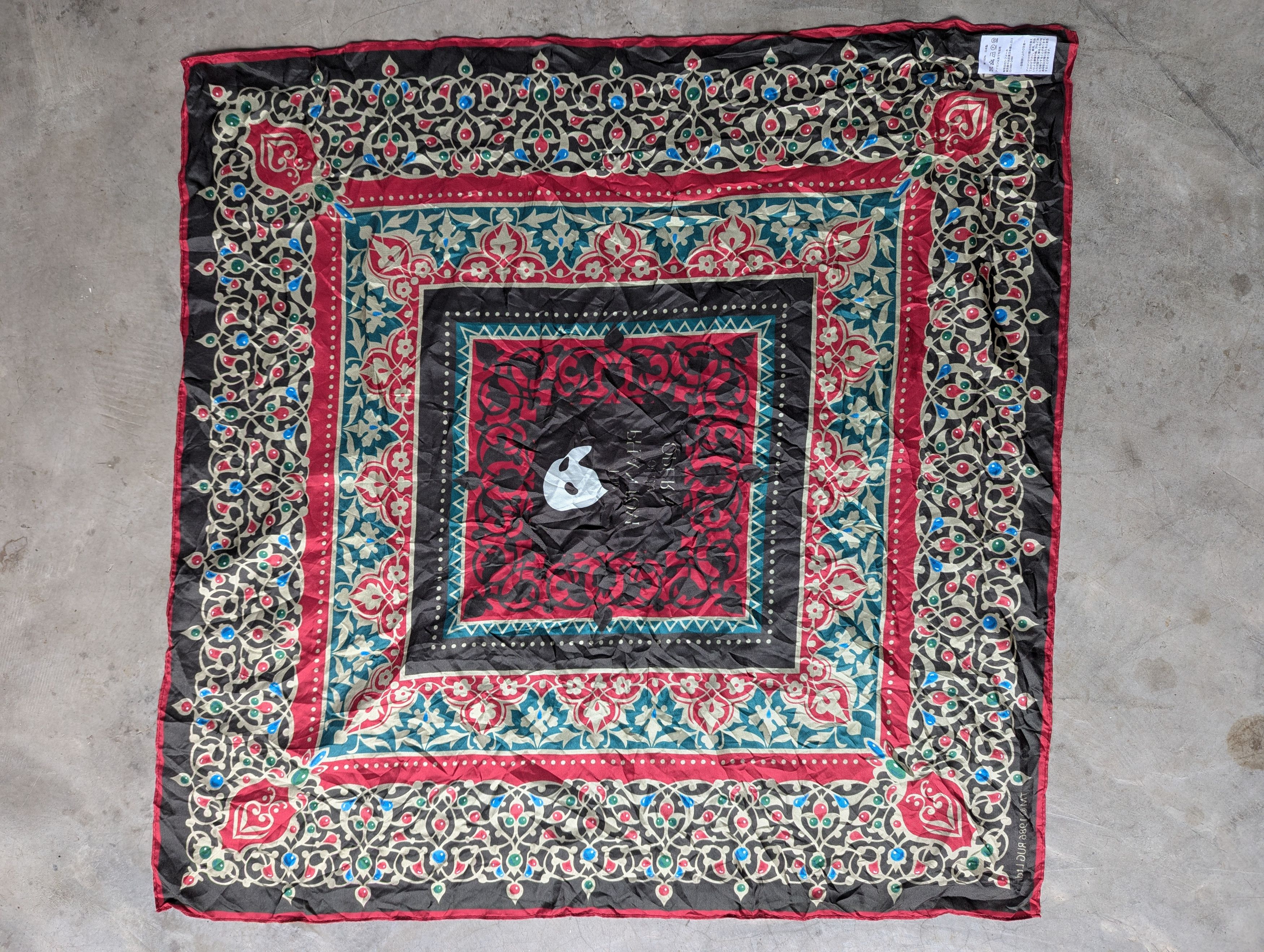 Vintage Vintage Phantom Of The Opera Scarf TM 1986 Rug LTD Size ONE SIZE - 4 Thumbnail