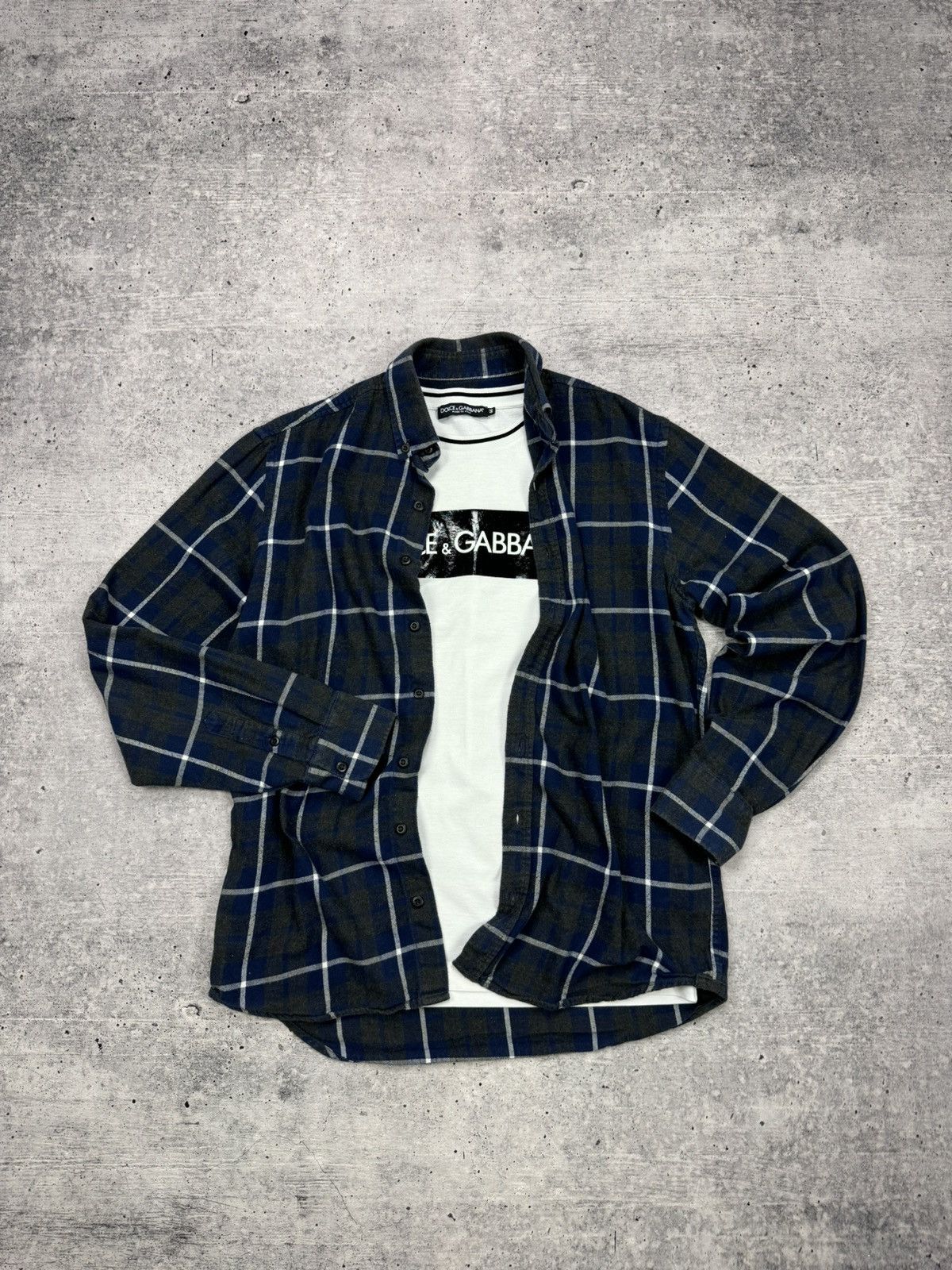 Designer × Vintage Vintage Y2K Plaid Flannel Checkered Shirt Travis Scott Style Size US S / EU 44-46 / 1 - 1 Thumbnail