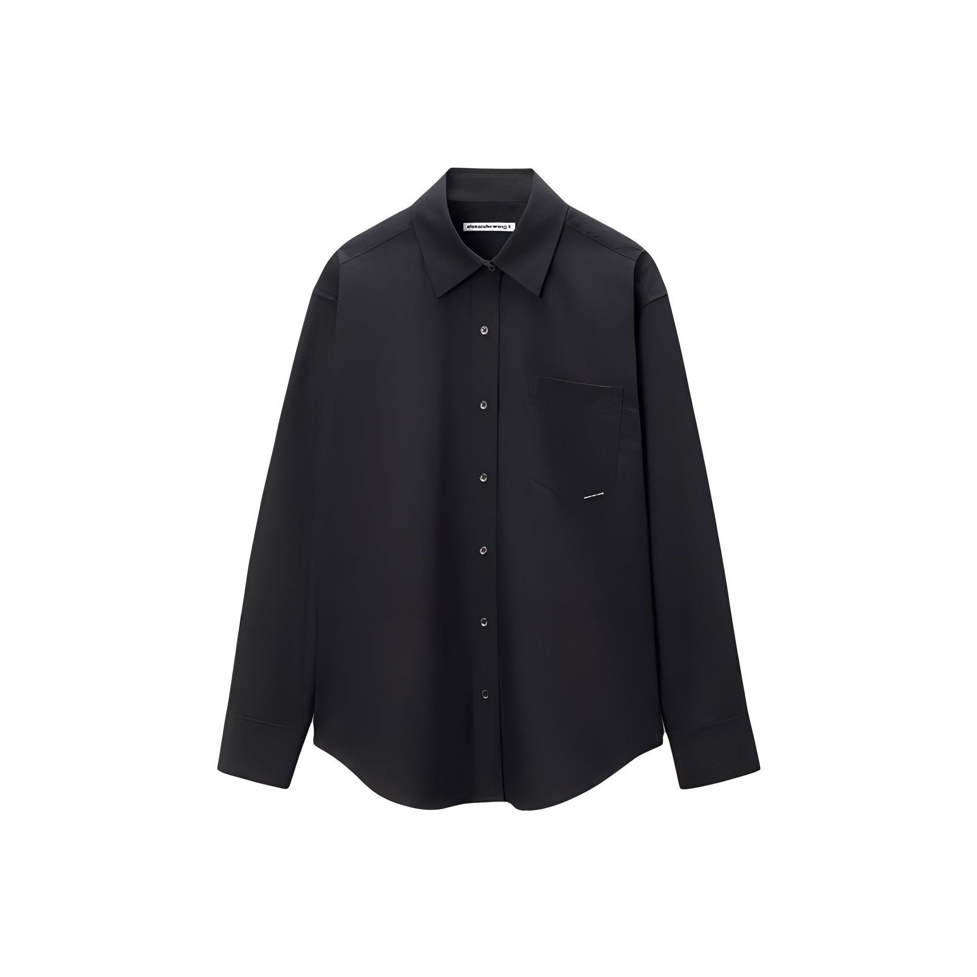 Alexander Wang Alexander Wang Solid Cotton Button Up Shirt Size XS Size XS / US 0-2 / IT 36-38 - 1 Thumbnail