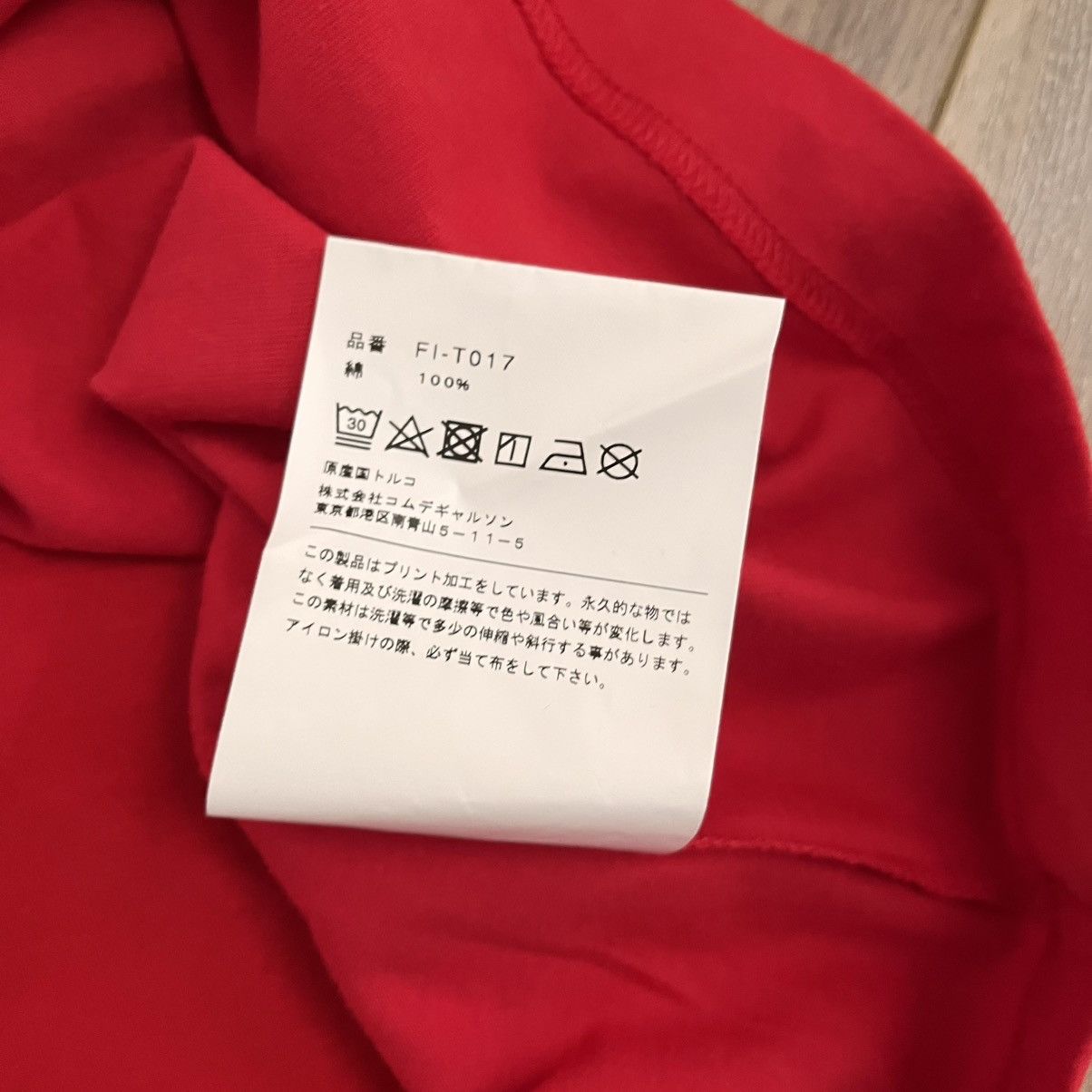 Comme des Garcons SHIRT Comme des Garçons Shirt Oversized Red T Shirt Size US S / EU 44-46 / 1 - 7 Thumbnail
