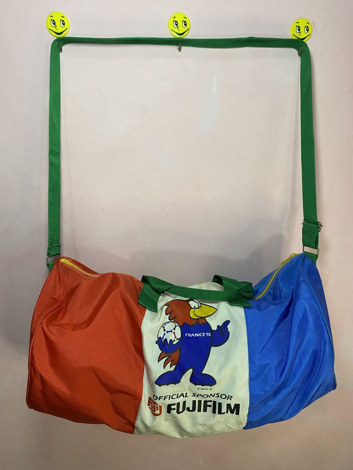 Fujifilm × Vintage Vintage 90s fujifilm france 98 worldcup gym duffle bag Size ONE SIZE - 2 Thumbnail