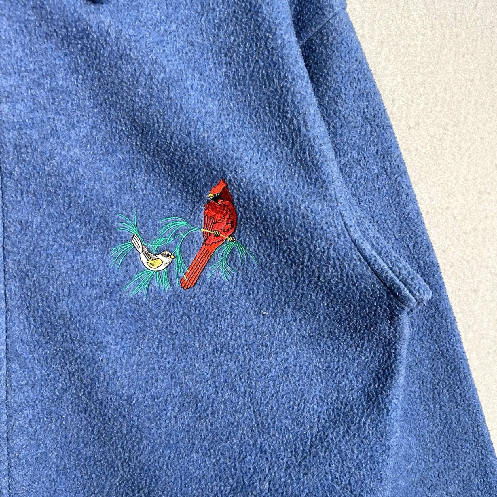 Vintage VINTAGE 90s Scandia Woods Fleece Cardinal Bird Sweatshirt Womens Large Blue Size L / US 10 / IT 46 - 5 Thumbnail