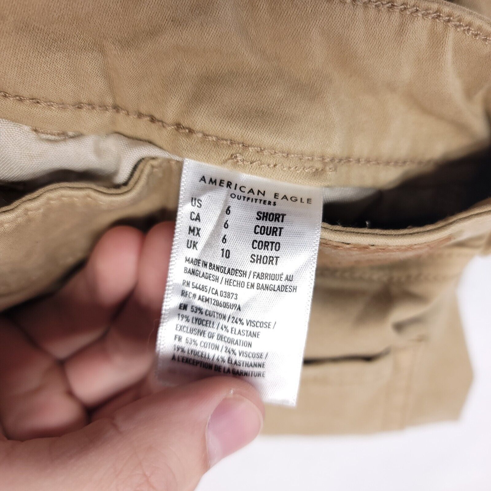 American Eagle Outfitters American Eagle Casual Button Chino Pants Womens Size 6 Beige Size 28" / US 6 / IT 42 - 3 Thumbnail