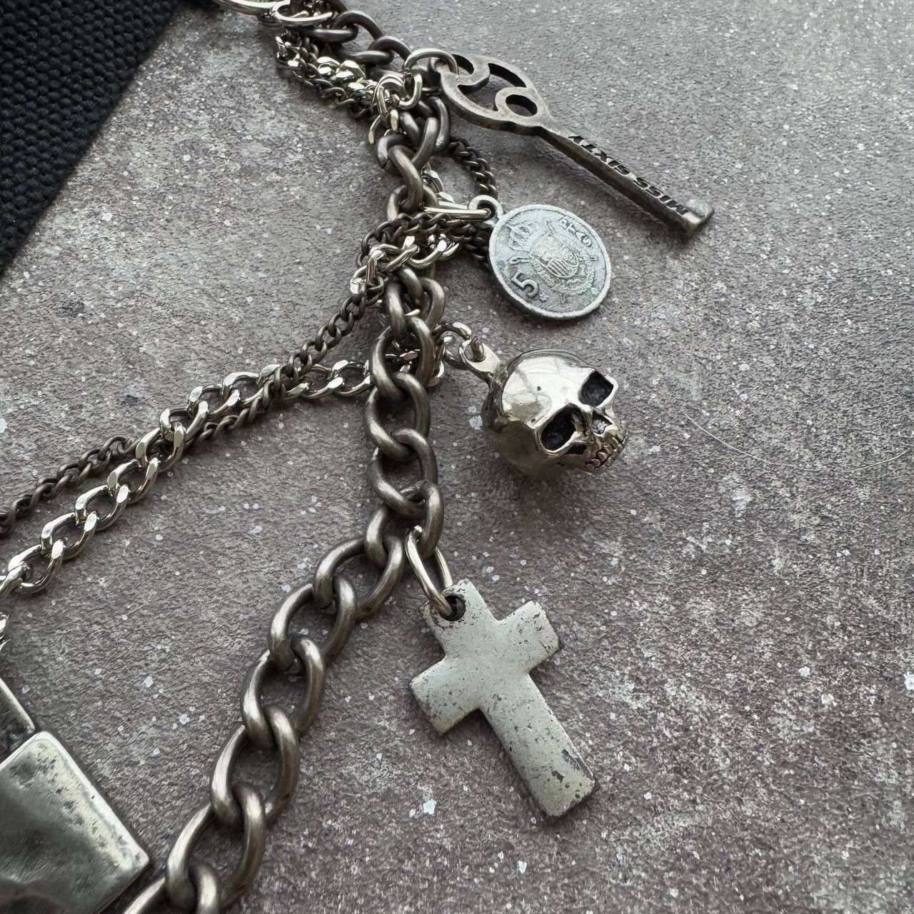Miss Sixty RARE Miss Sixty Vintage Avant Garde Gothic Belt With Chain Size ONE SIZE - 3 Thumbnail