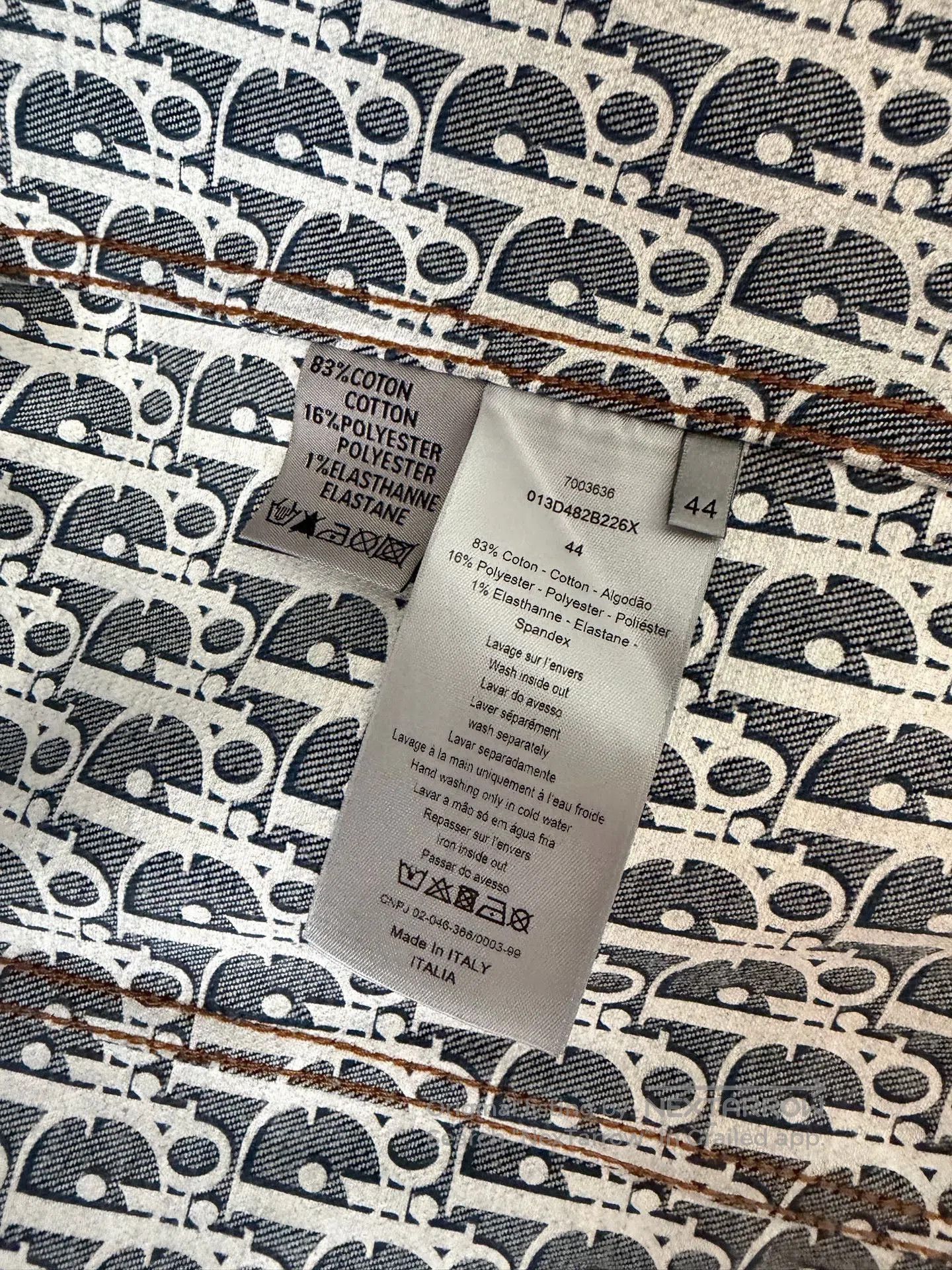Dior Dior Logo Lining Denim Jacket. Size US S / EU 44-46 / 1 - 3 Thumbnail