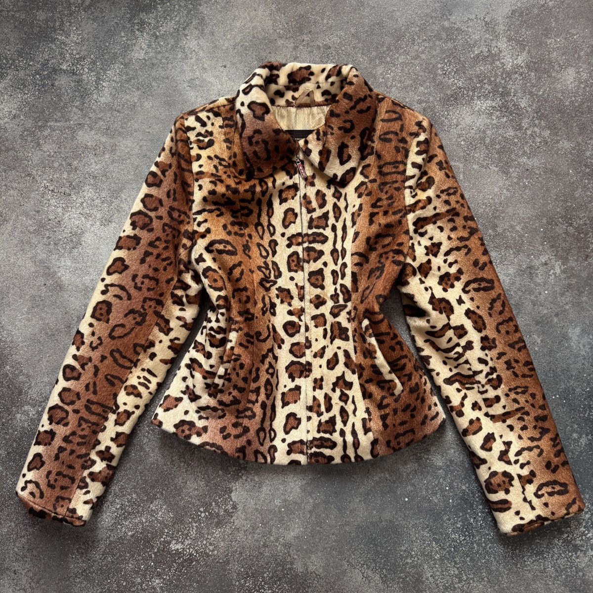 Hysteric Glamour 2000’s Aesthetic Vintage Y2K Leopard Faux Fur Jacket Size M / US 6-8 / IT 42-44 - 1 Thumbnail