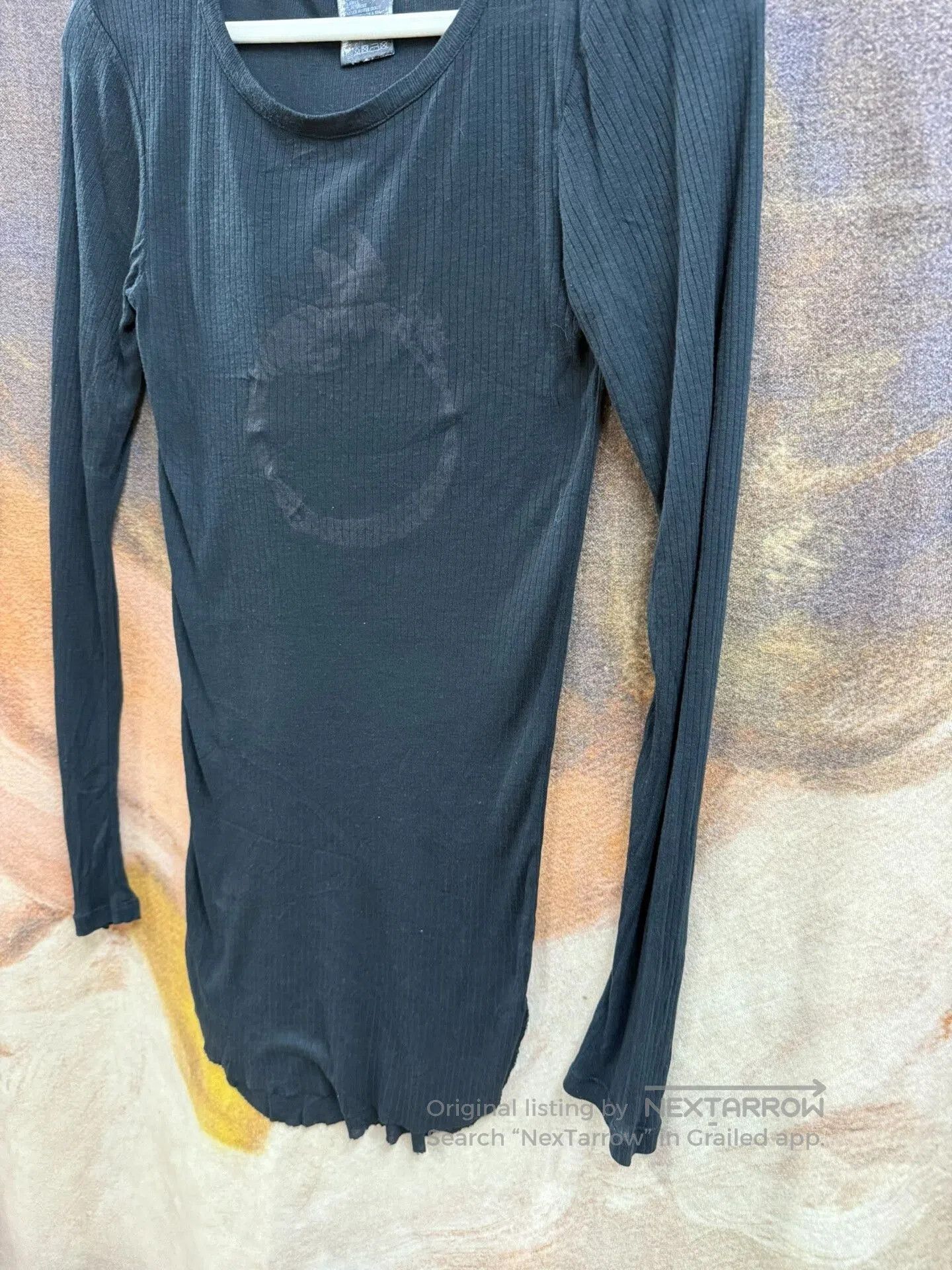 Ann Demeulemeester long sleeve fitted black top. Size US S / EU 44-46 / 1 - 2 Thumbnail