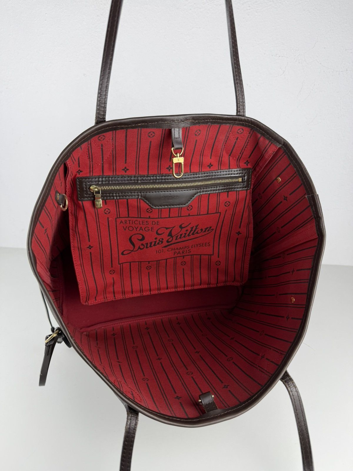 Louis Vuitton Louis Vuitton damier ebene neverfull mm tote bag Size ONE SIZE - 17 Thumbnail