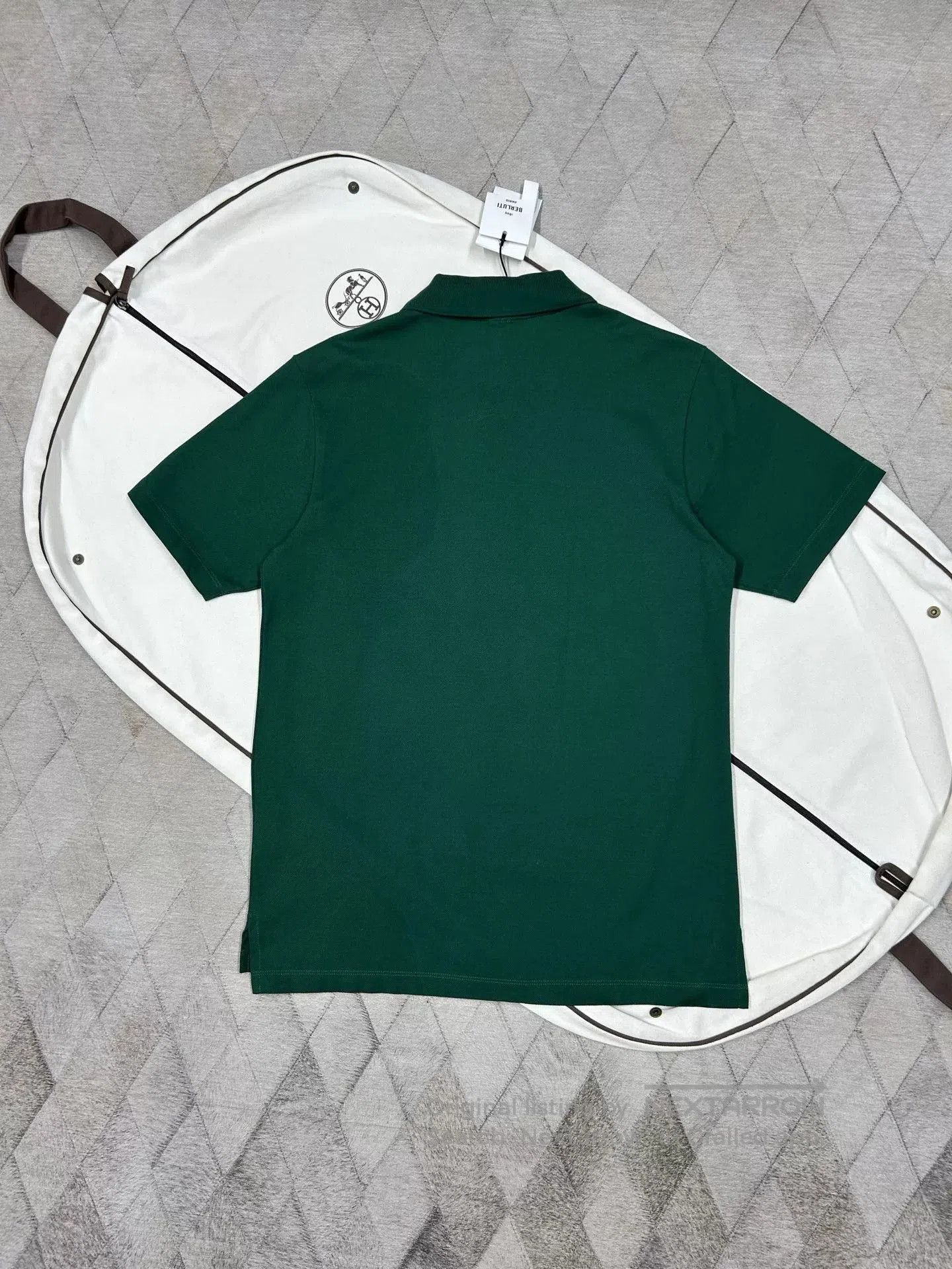 Berluti Berluti Logo Leather Polo Shirt. Size US M / EU 48-50 / 2 - 4 Thumbnail