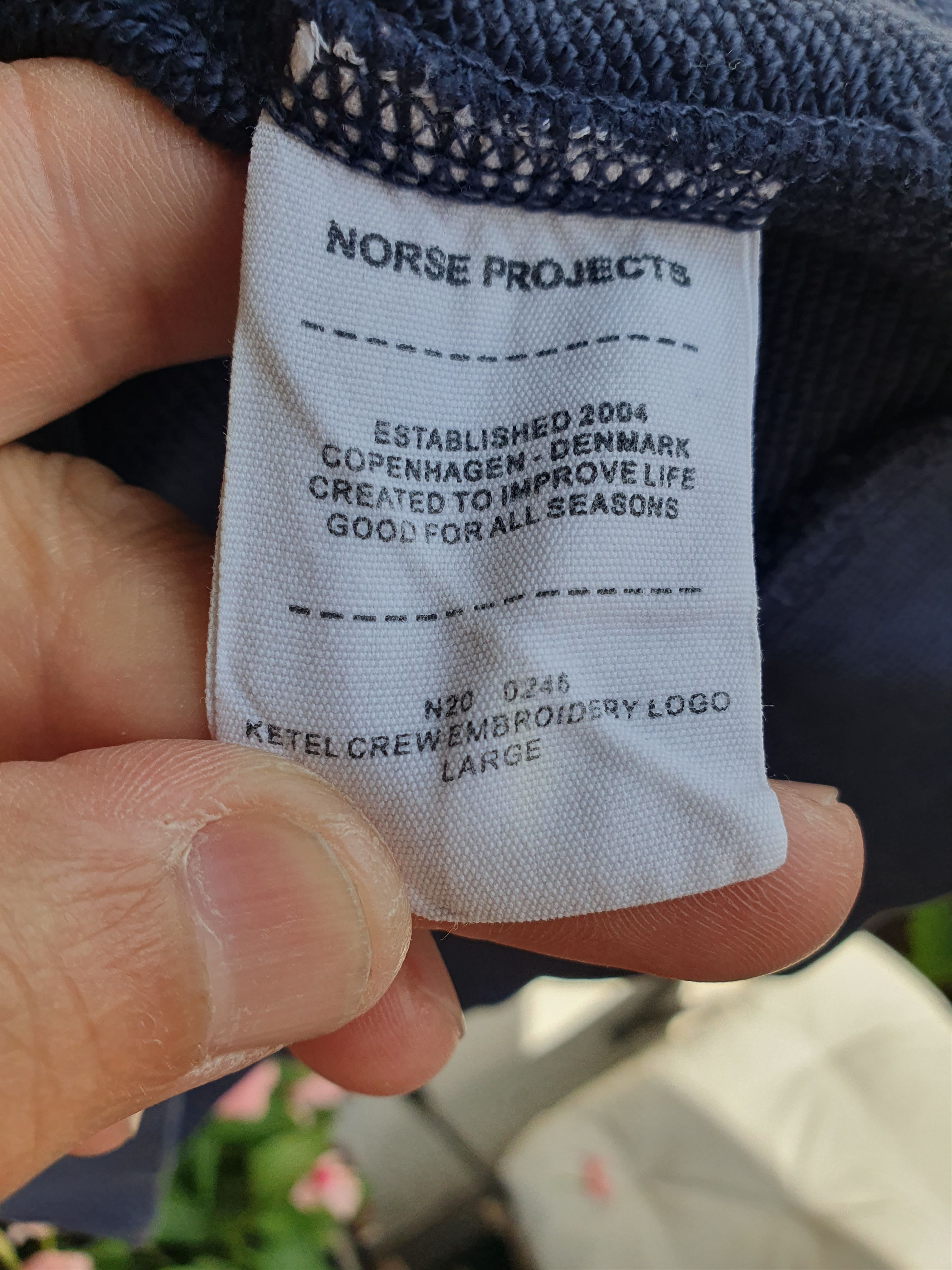 Norse Projects Norse Projects Ketel Crew Embroidery Logo Sweatshirt sz L Size US L / EU 52-54 / 3 - 3 Thumbnail
