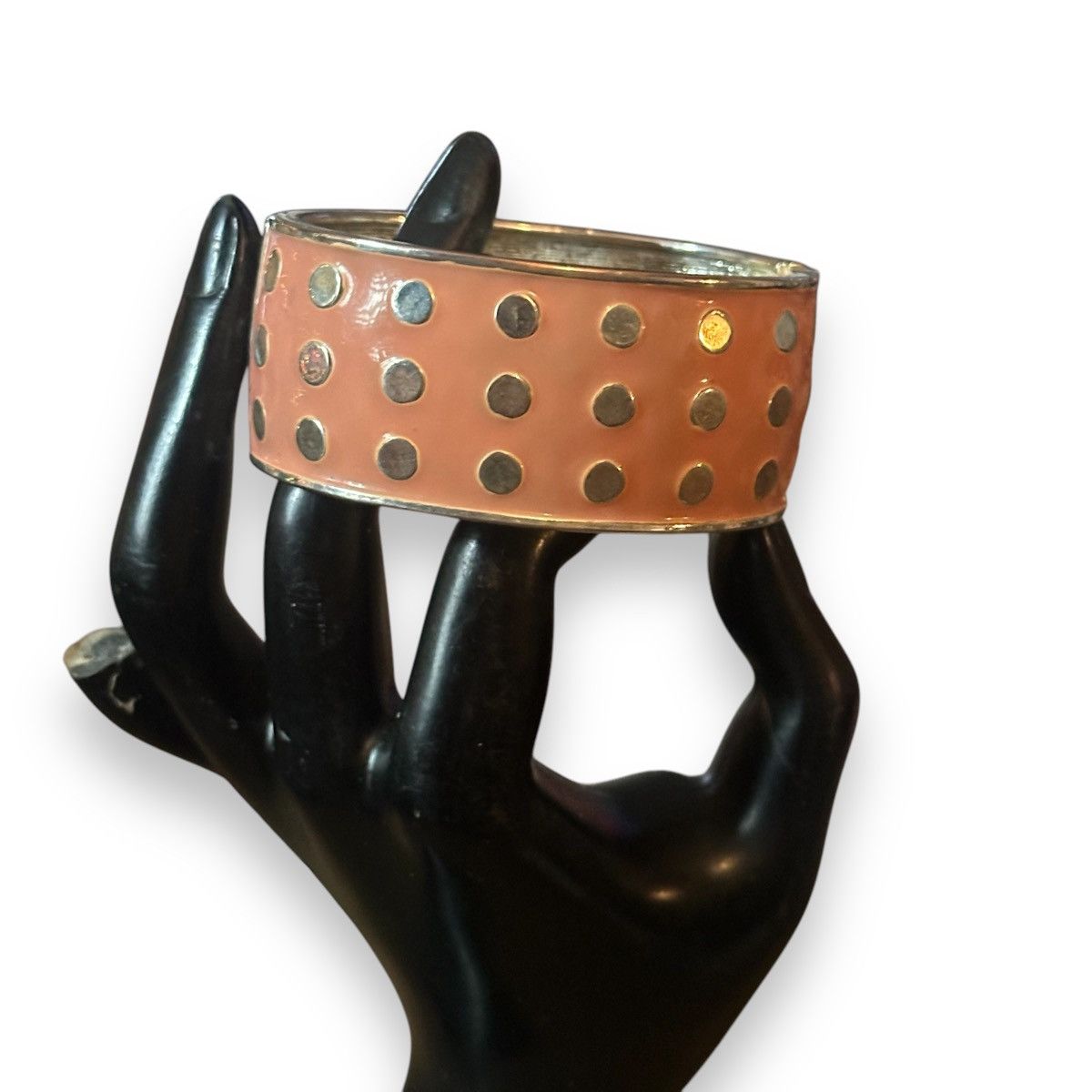Other Enamel polka dot hinged bangle bracelet Size ONE SIZE - 3 Thumbnail