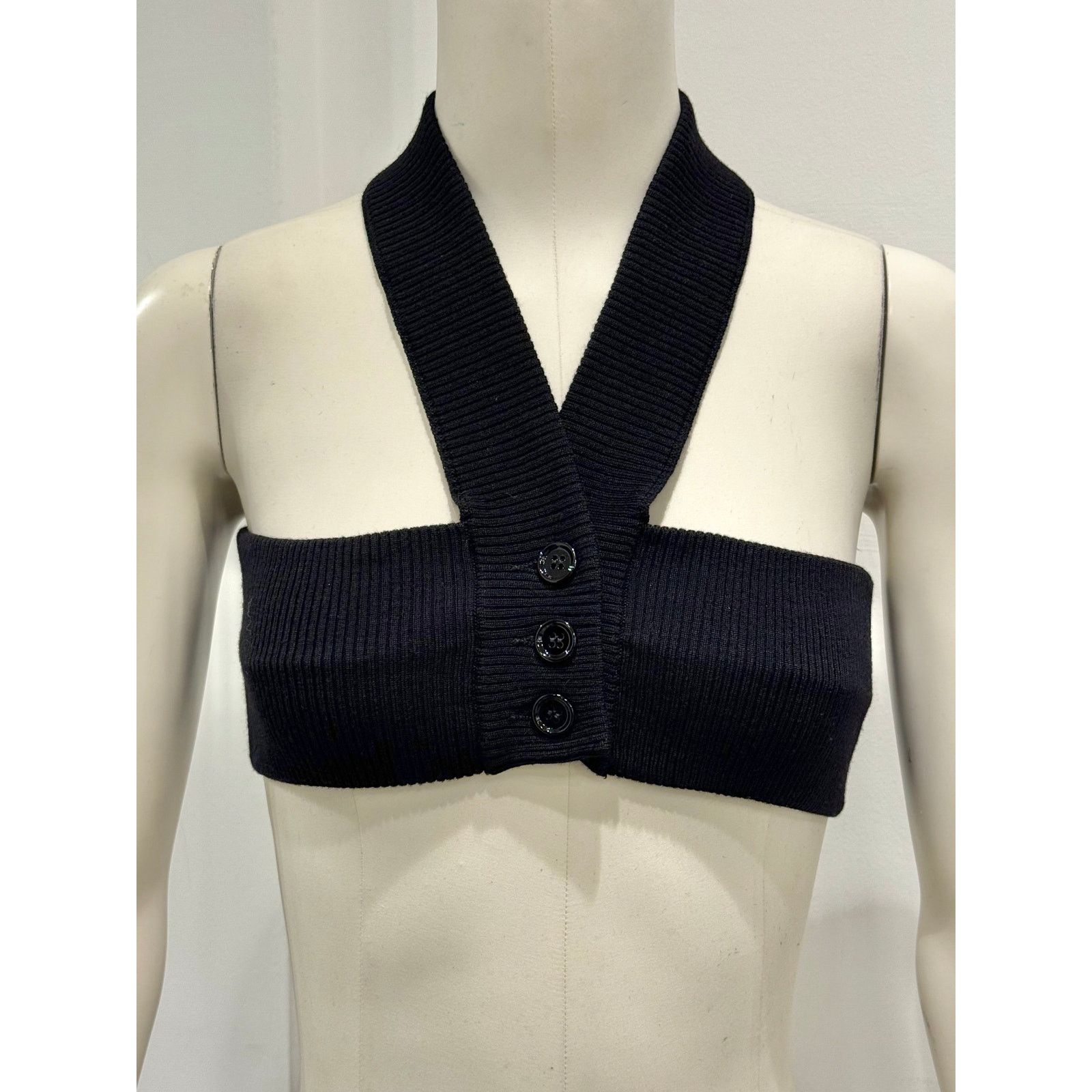 Dolce & Gabbana A/W2003 Dolce & Gabbana deconstructed wool top Size XS / US 0-2 / IT 36-38 - 1 Thumbnail