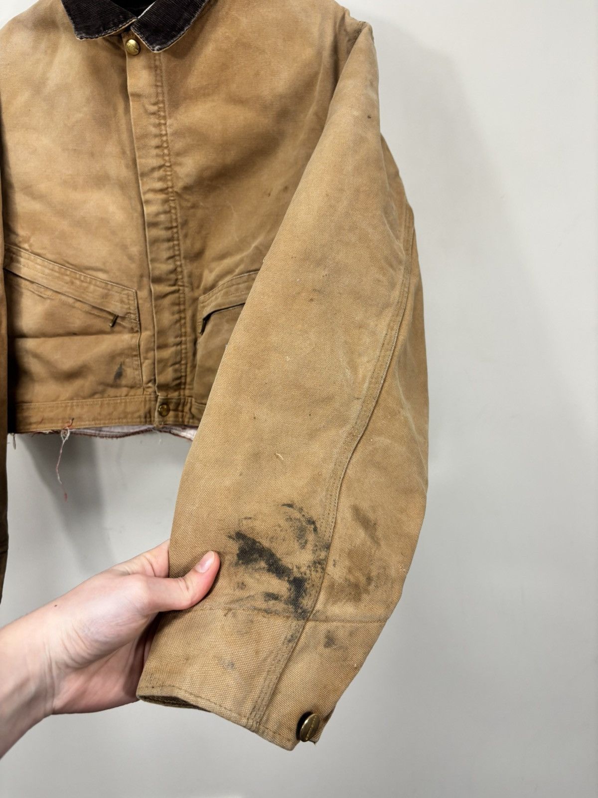 Carhartt Vintage Carhartt 1990s Made In USA Work Boxy Cropped Jacket Size US M / EU 48-50 / 2 - 17 Thumbnail