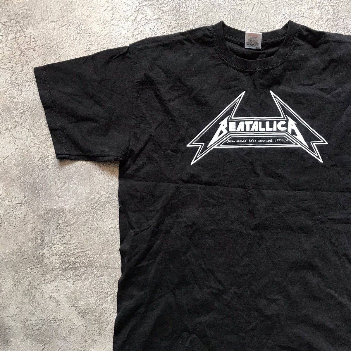 Vintage Vintage Metallica Band Tee Graphic Print Grunge Rock Slim M Size US M / EU 48-50 / 2 - 2 Thumbnail