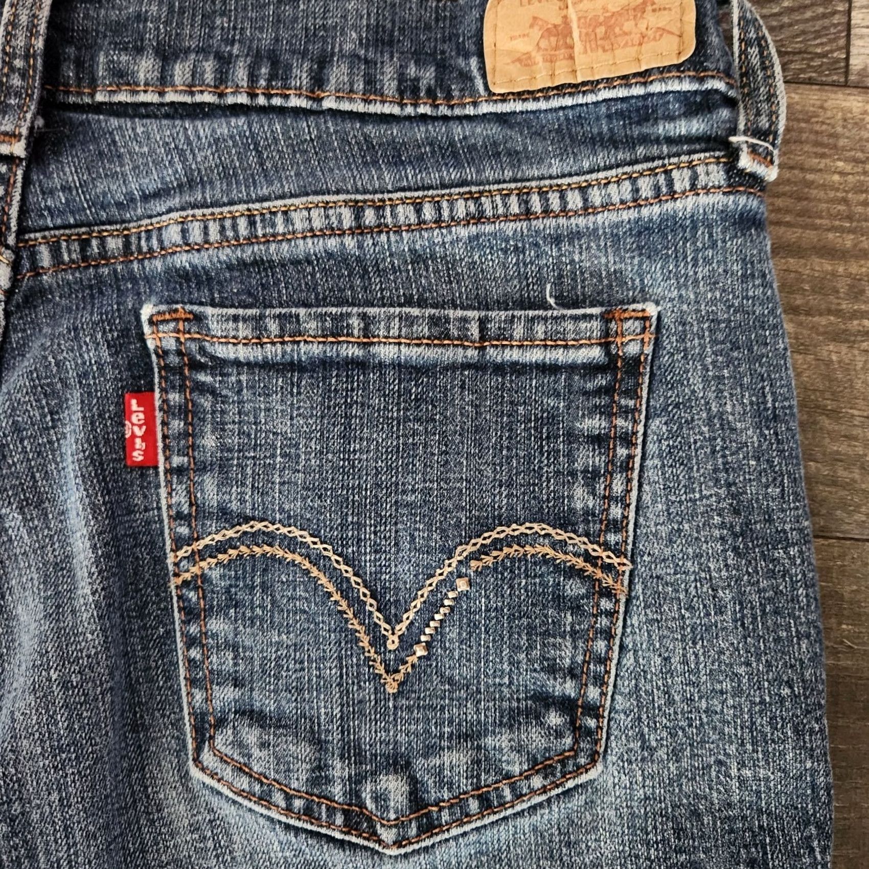 Levi's Levi's 515 Jeans Womens 8 M Boot Cut Stretch Mid Rise Denim 29x31 Blue Size 30" / US 8 / IT 44 - 5 Thumbnail