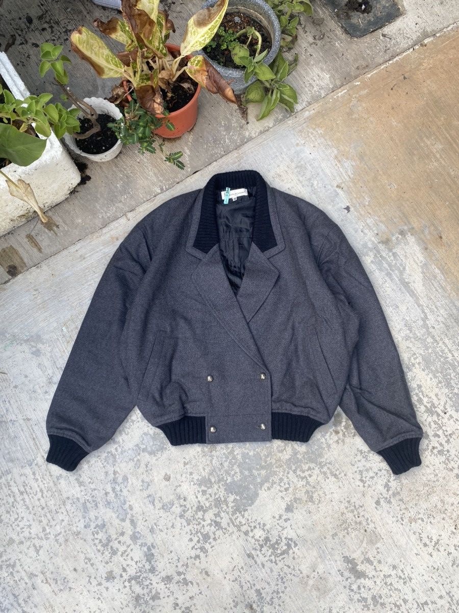 image of Italian Designers x Roberta Di Camerino aw Vintage Roberta Di Camerino Mohair Jacket in Grey (Size 