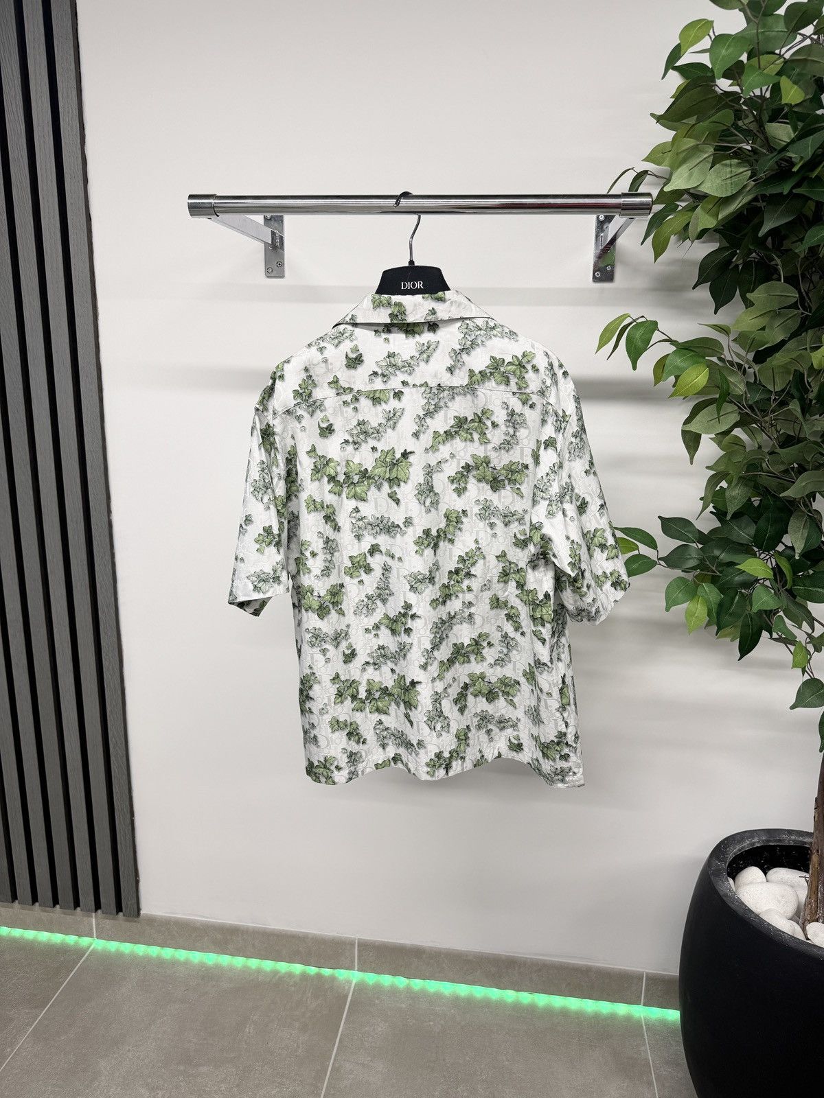Dior Dior x Amoako Boafa Oblique Leaf Shirt In Green RRP £1055 Size US M / EU 48-50 / 2 - 2 Thumbnail