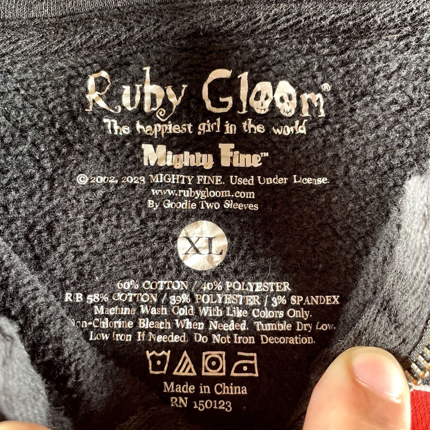 Vintage VINTAGE Hot Topic X Ruby Gloom Zip Up Hoodie Womens XL Black Cat Hoodie Gloom And Doom Ruby Cat N/A Size XL / US 12-14 / IT 48-50 - 6 Thumbnail