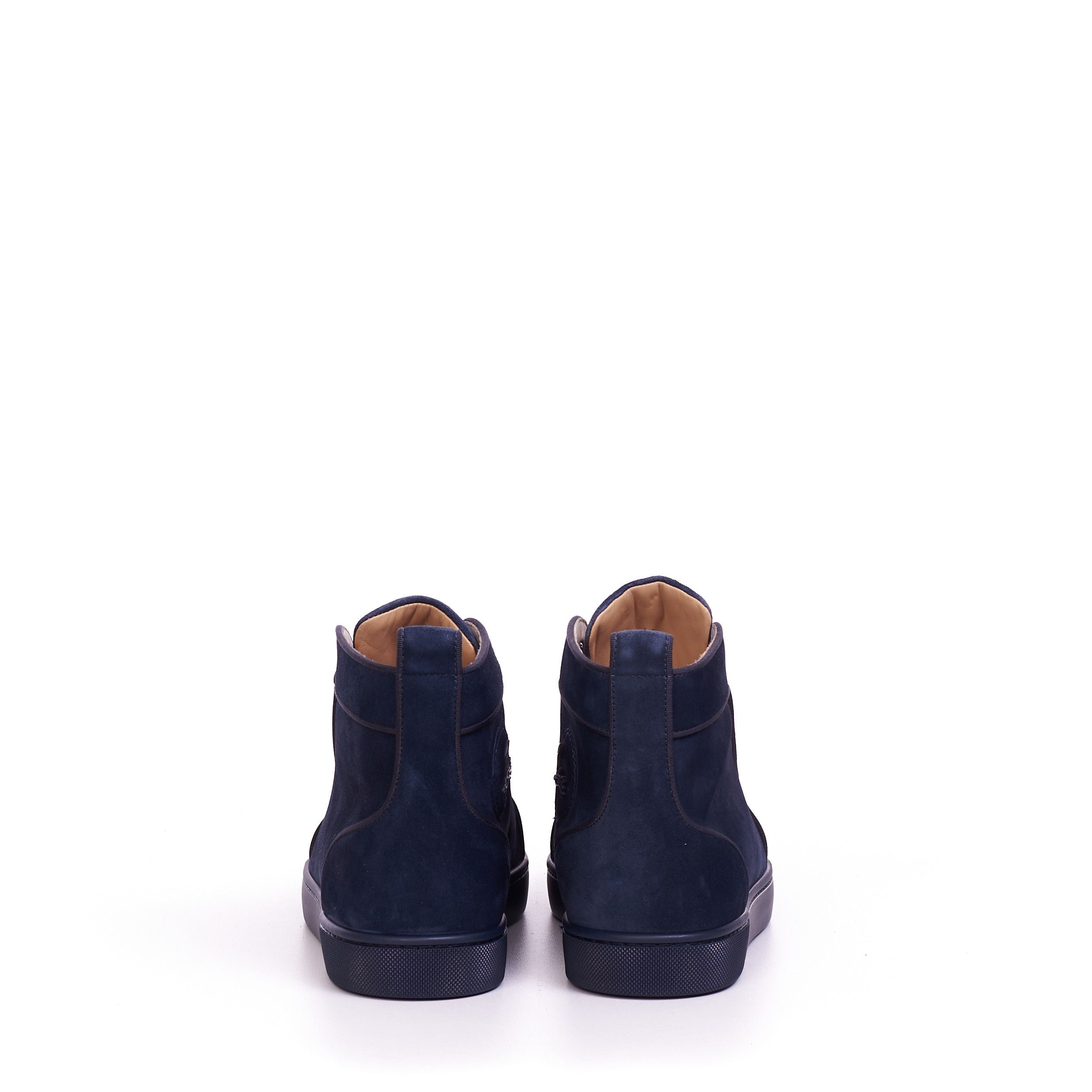 Christian Louboutin Lou Spikes Orlato High Top Sneakers In Veau Velours Size US 8 / EU 41 - 6 Thumbnail
