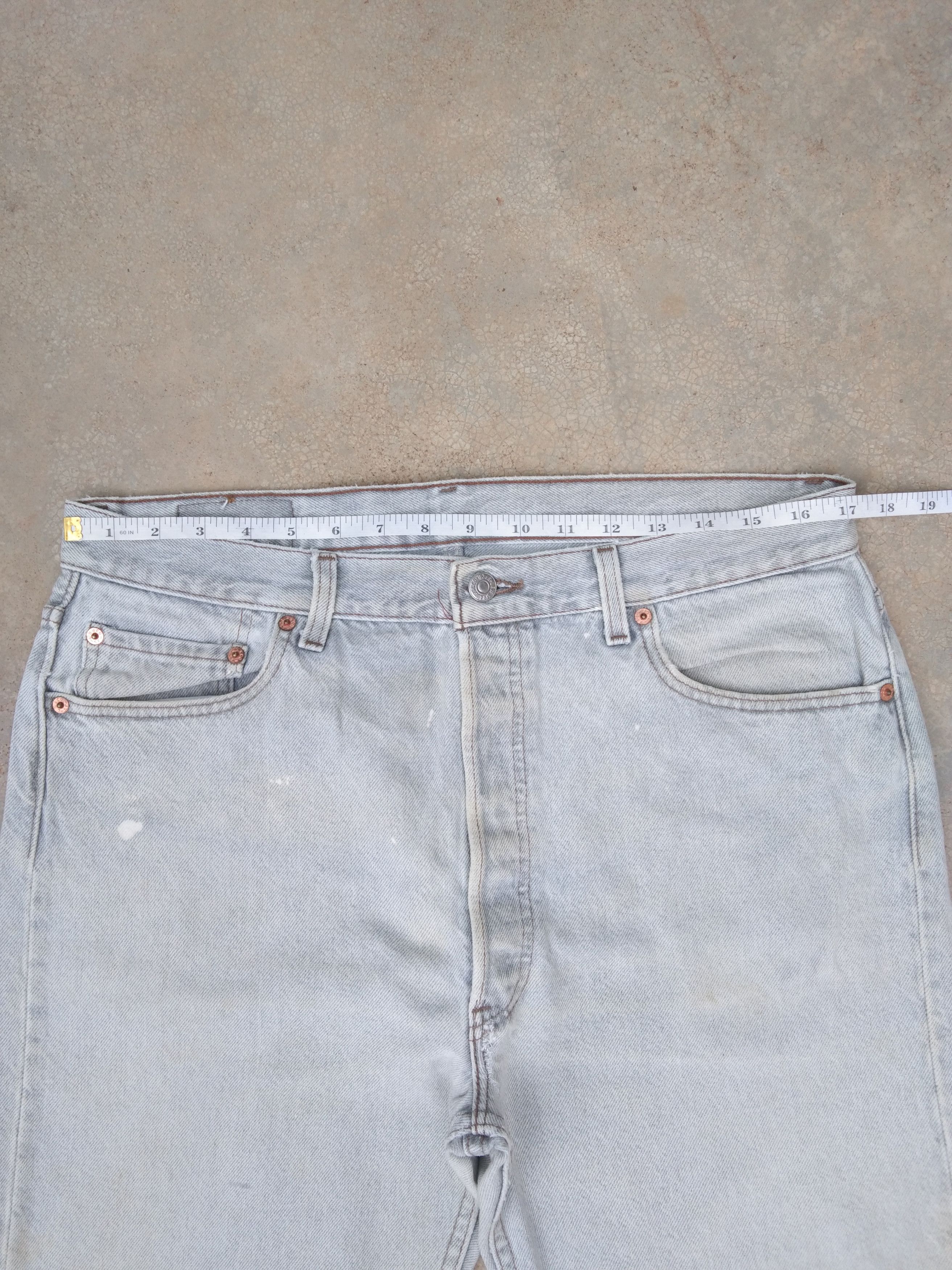 Levi's × Vintage 90s Vintage Levis 501 Made In USA Distressed Jeans 34x31 Size US 34 / EU 50 - 7 Thumbnail