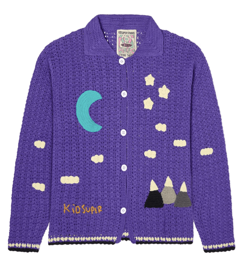 KidSuper Crochet Longleeve [Purple] Size US L / EU 52-54 / 3 - 1 Thumbnail