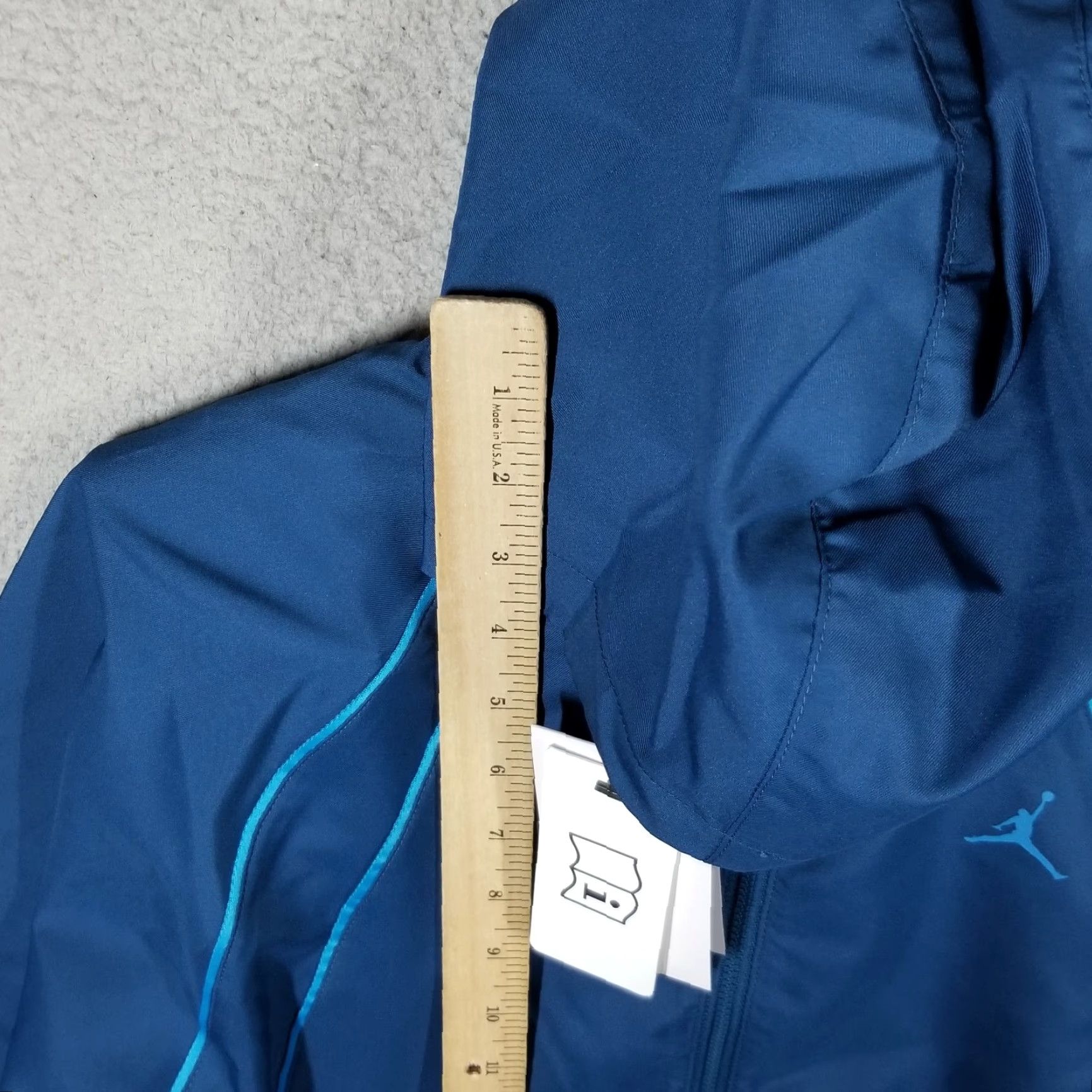 Nike VINTAGE Nike Jordan Woven Jacket Women's XS Blue Activewear Track Jacket Size XS / US 0-2 / IT 36-38 - 3 Thumbnail