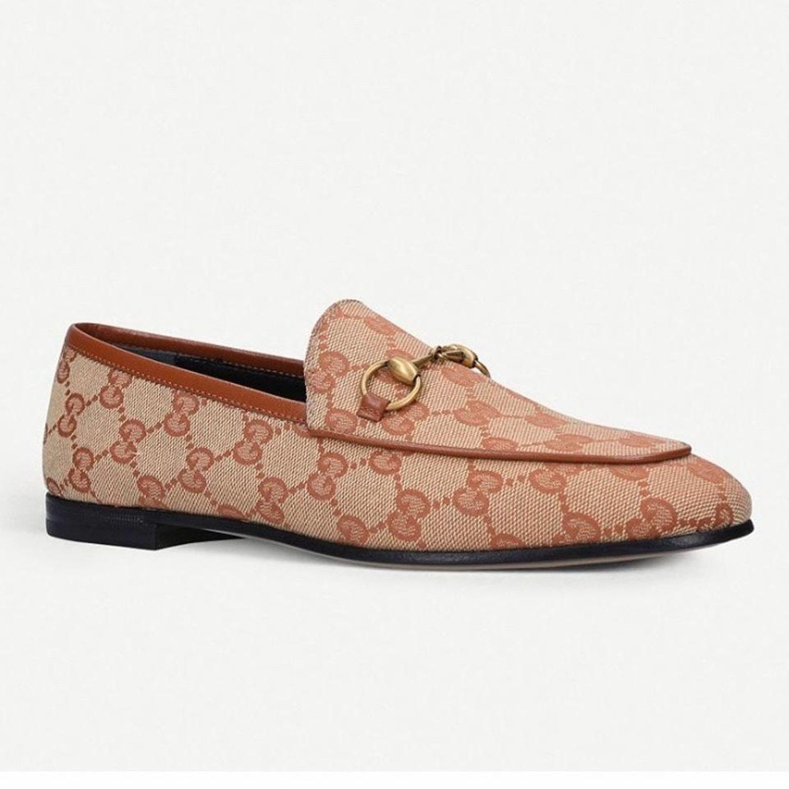 Gucci Jordaan horsebit gg logo supreme loafers 36.5 Size US 6.5 / IT 36.5 - 3 Thumbnail