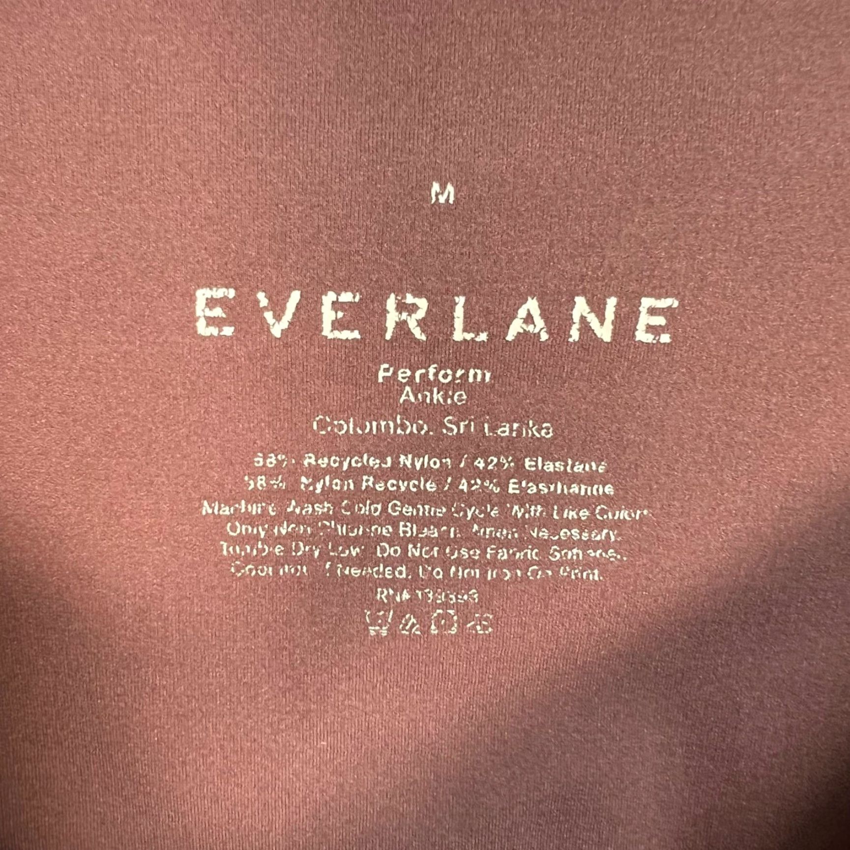 Everlane Everlane Leggings Ankle Medium Brown High-Waist Recycled Nylon & Elastan Size 32" / US 10 / IT 46 - 3 Thumbnail