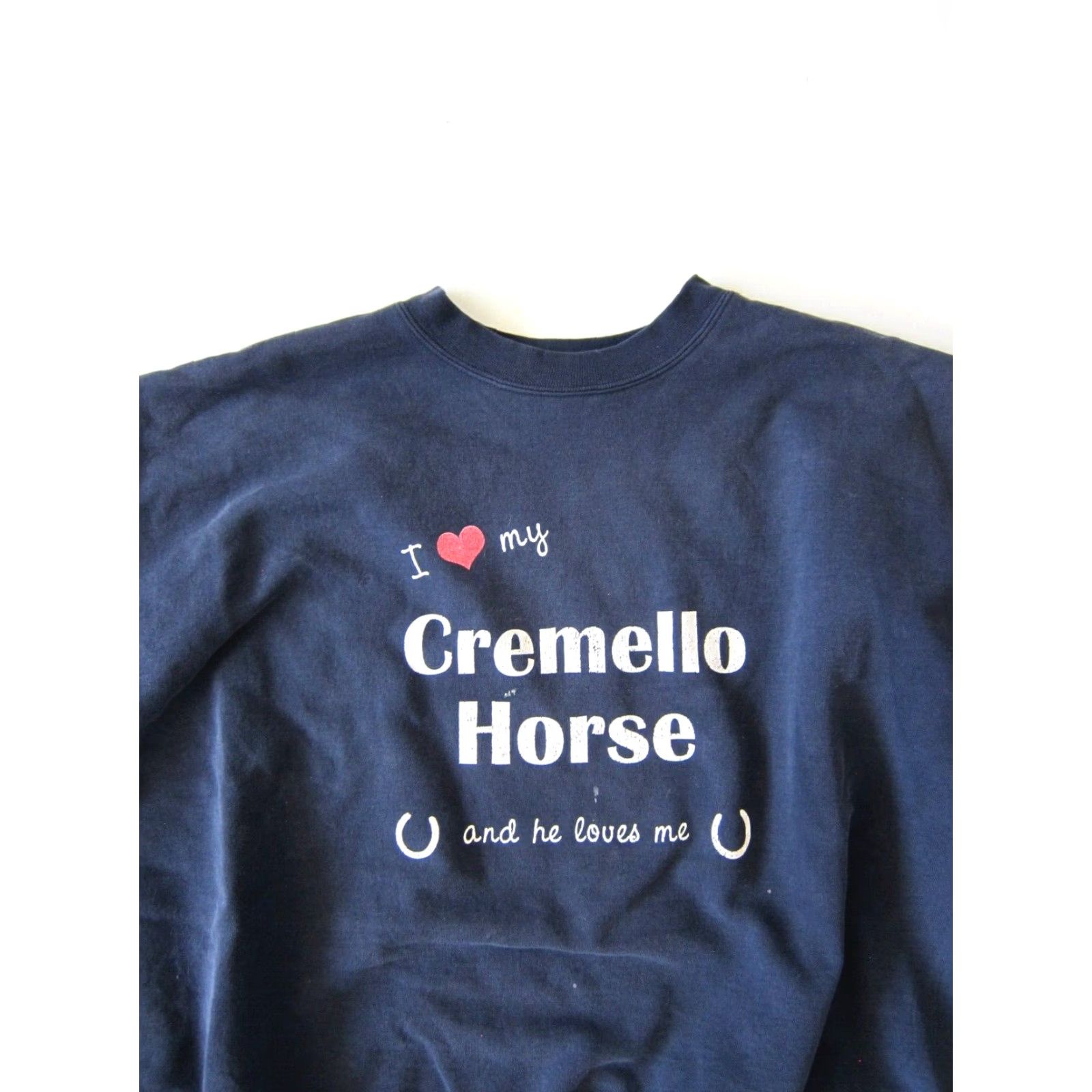 Hanes VINTAGE Hanes Blue I Love My Cremello Horse And He Love Me Sweatshirt Men XL Size US XL / EU 56 / 4 - 3 Thumbnail