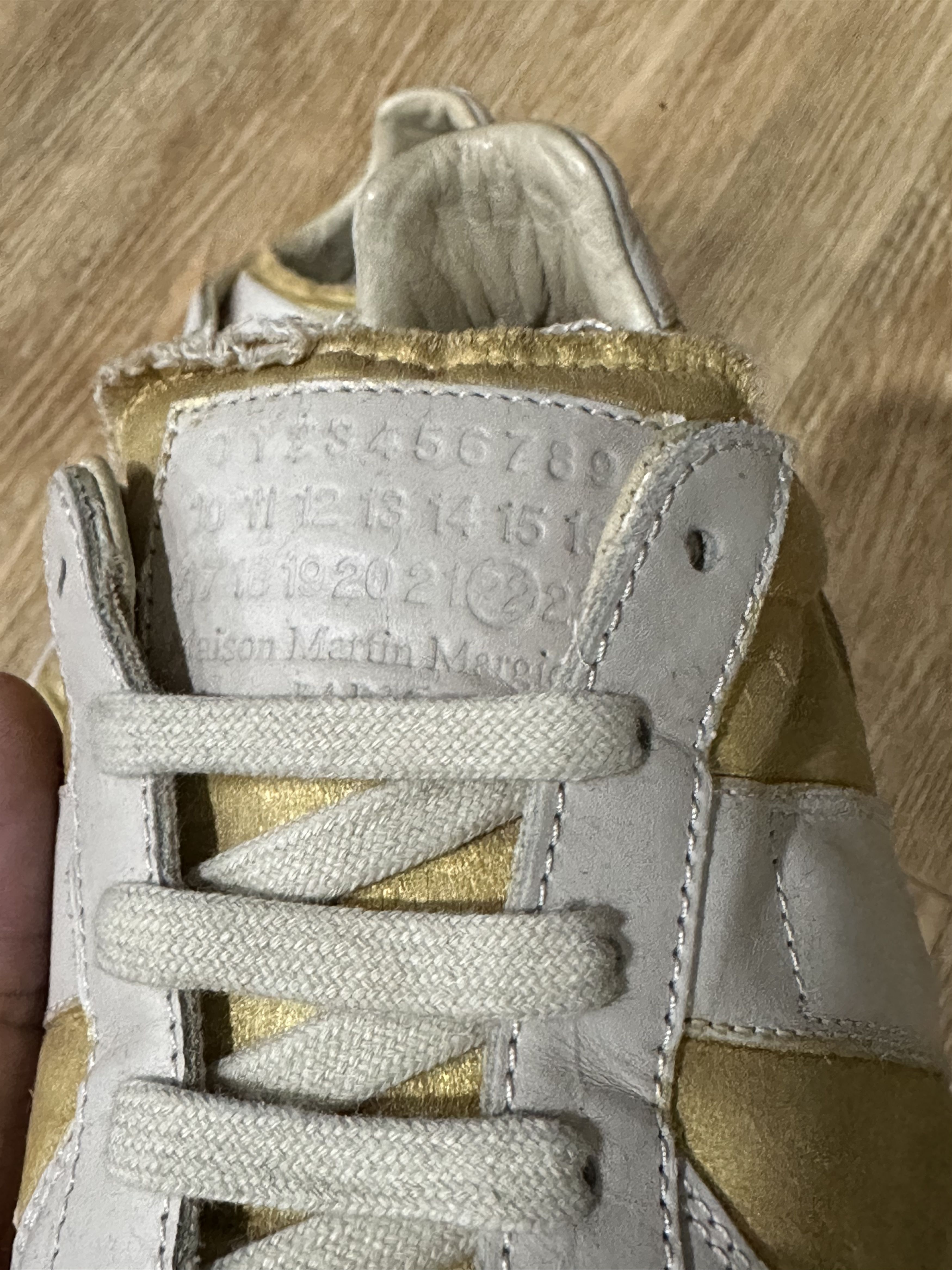 Maison Margiela VTG Maison Margiela GATS Gold Replica Sneaker Size US 7 / EU 40 - 9 Thumbnail