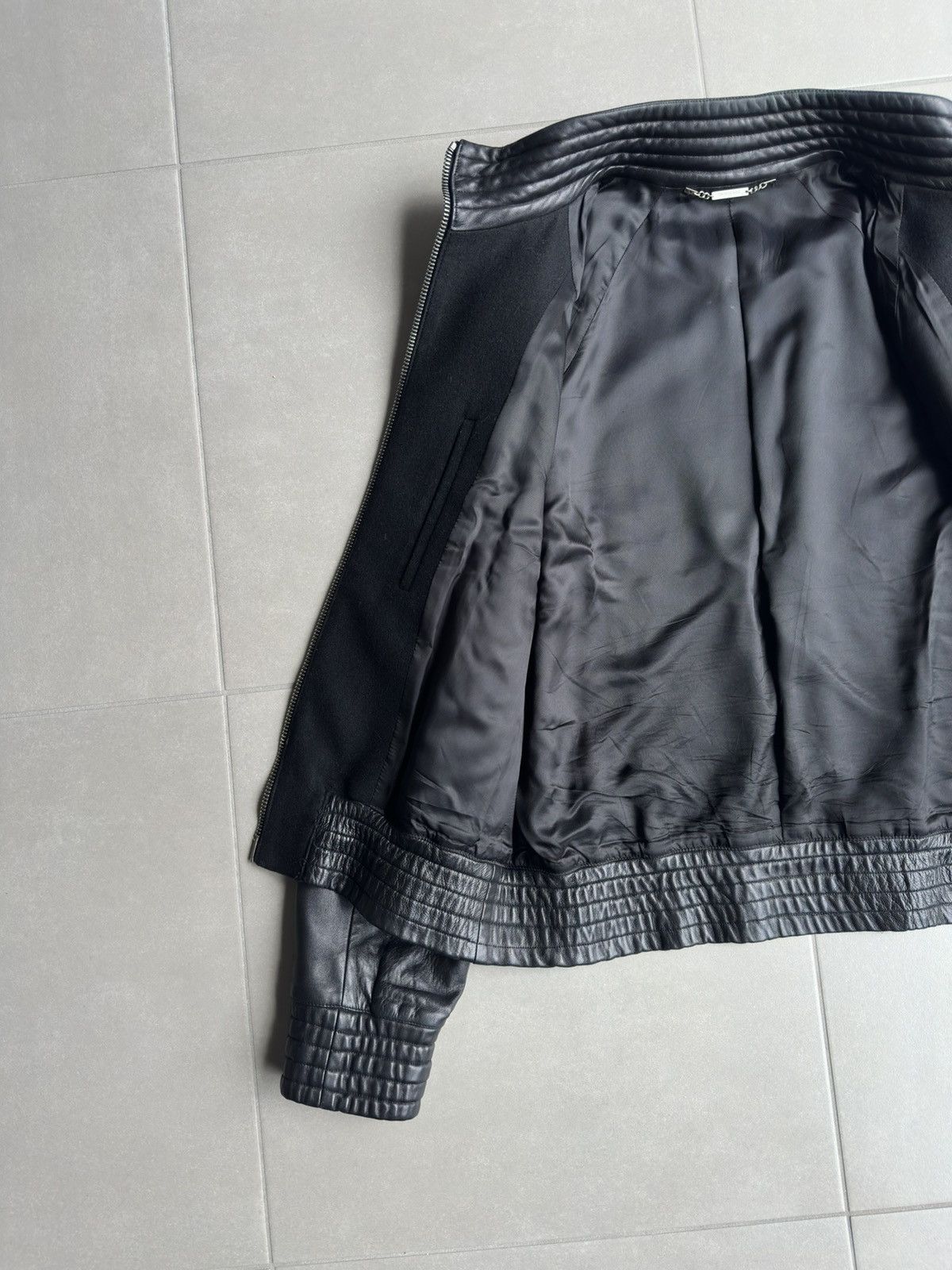Dior × Hedi Slimane Dior Homme AW04 “VOTC” leather bomber jacket Size US M / EU 48-50 / 2 - 10 Thumbnail