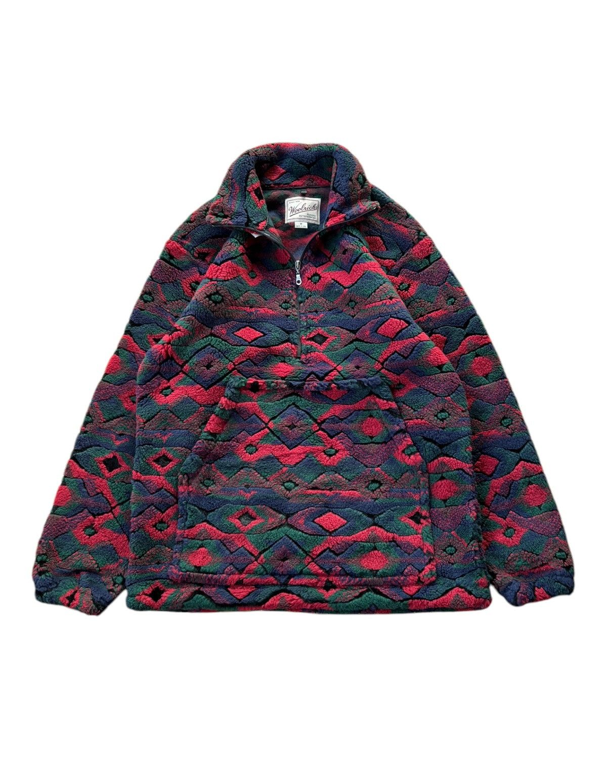 Woolrich Woolen Mills Vintage 1990s Woolrich Aztec Navajo Blanket Jacket Size US M / EU 48-50 / 2 - 1 Thumbnail