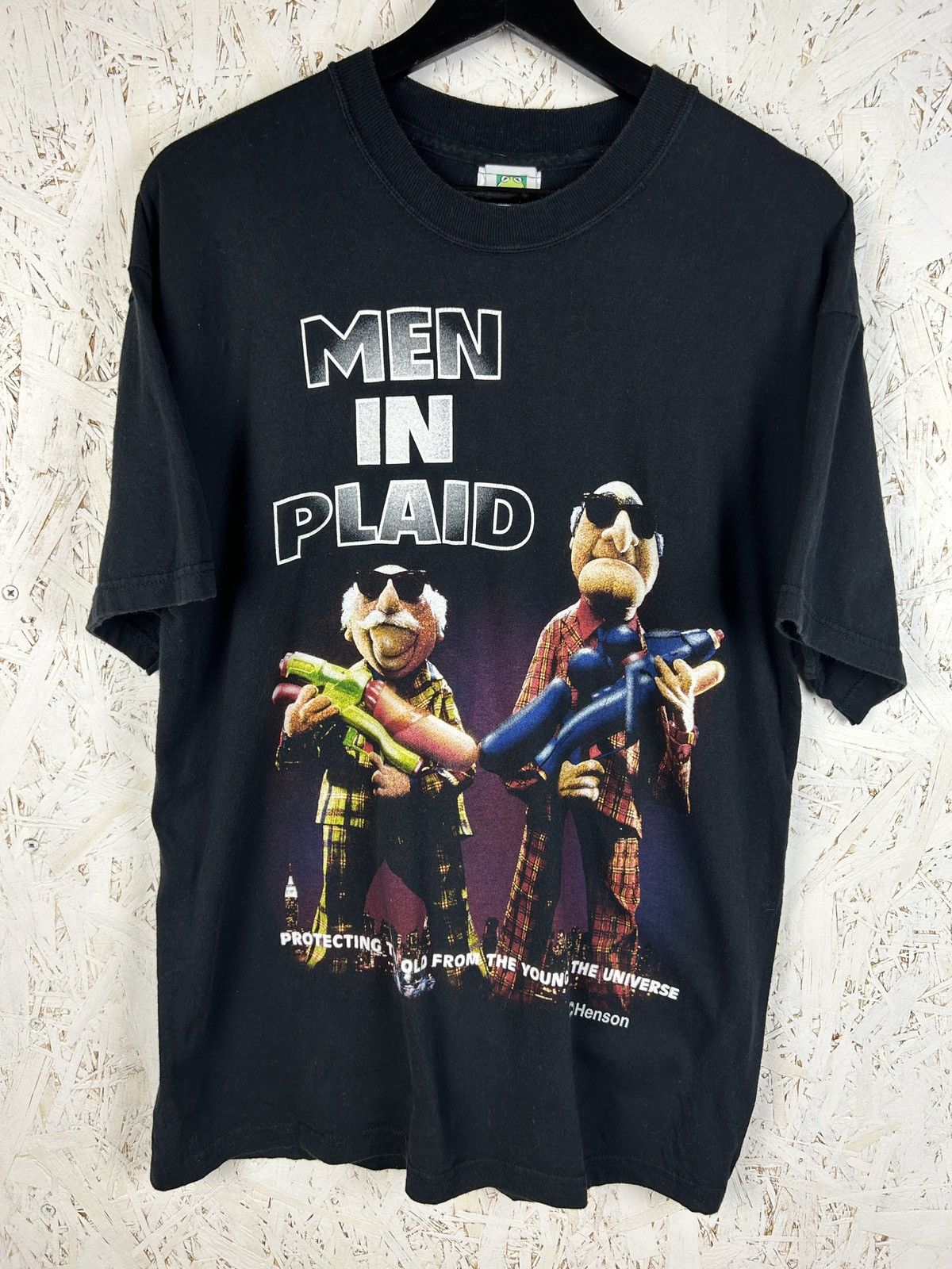 90s Kermit Men In Black Parody Henson T-Shirt Black L